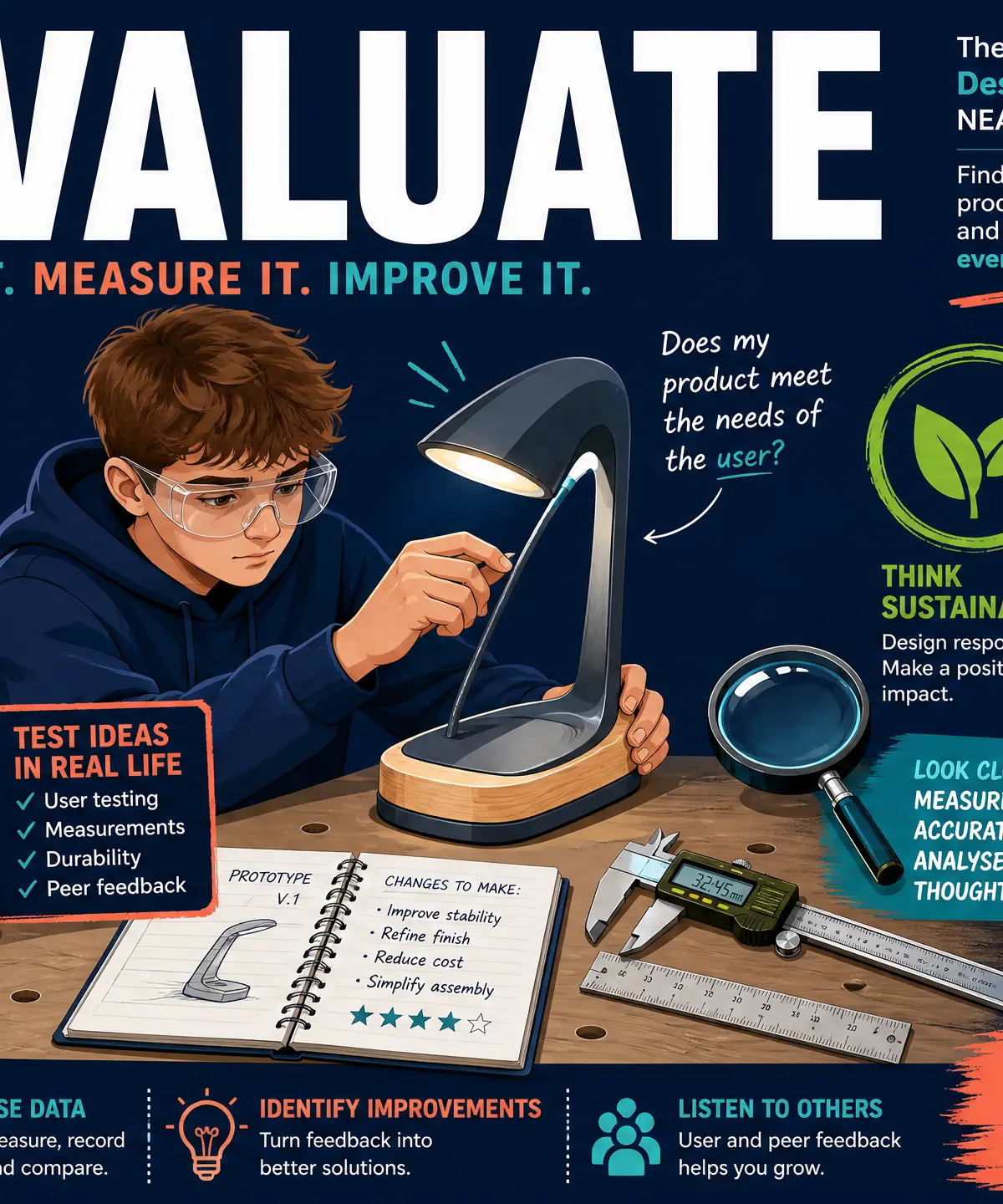 Header image for Component 2: Non-examined assessment (NEA) - Evaluate