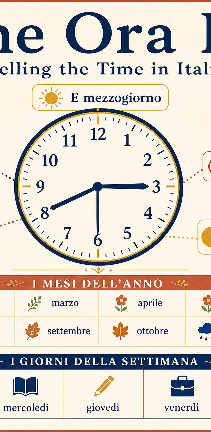 Telling the Time and Dates in Italian