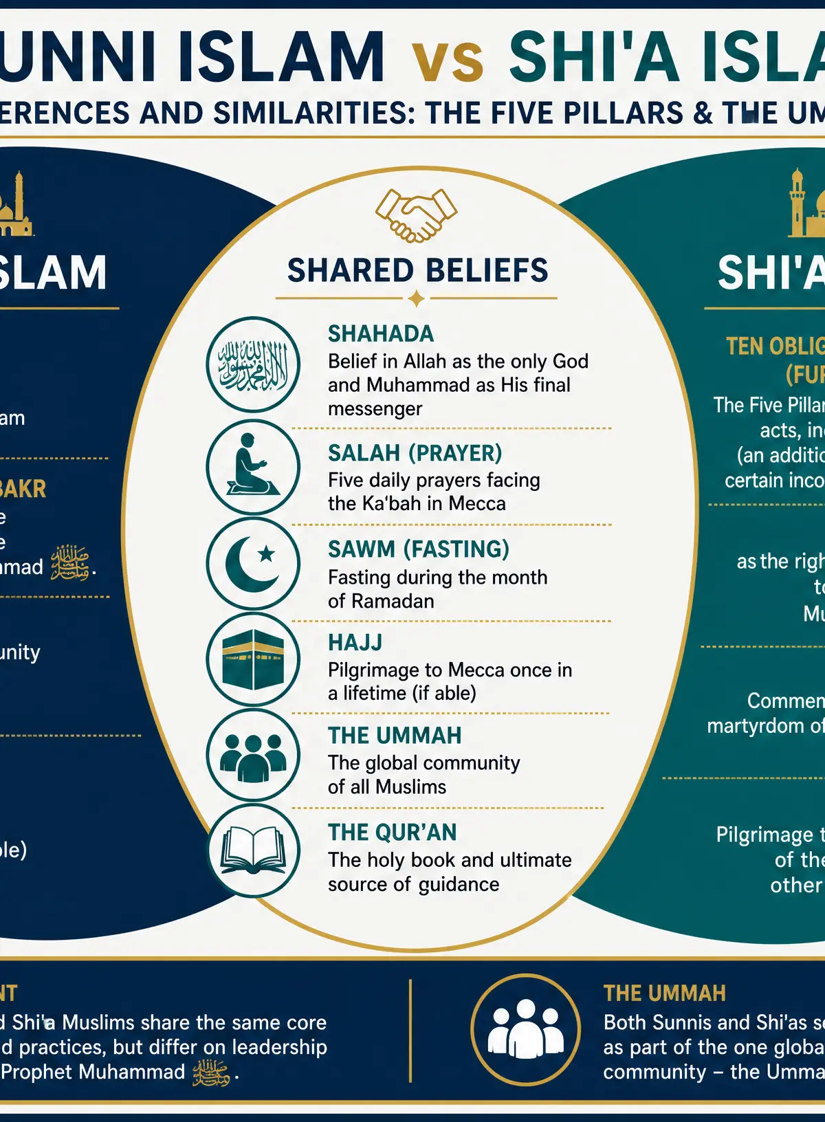 Sunni vs Shi'a Practices