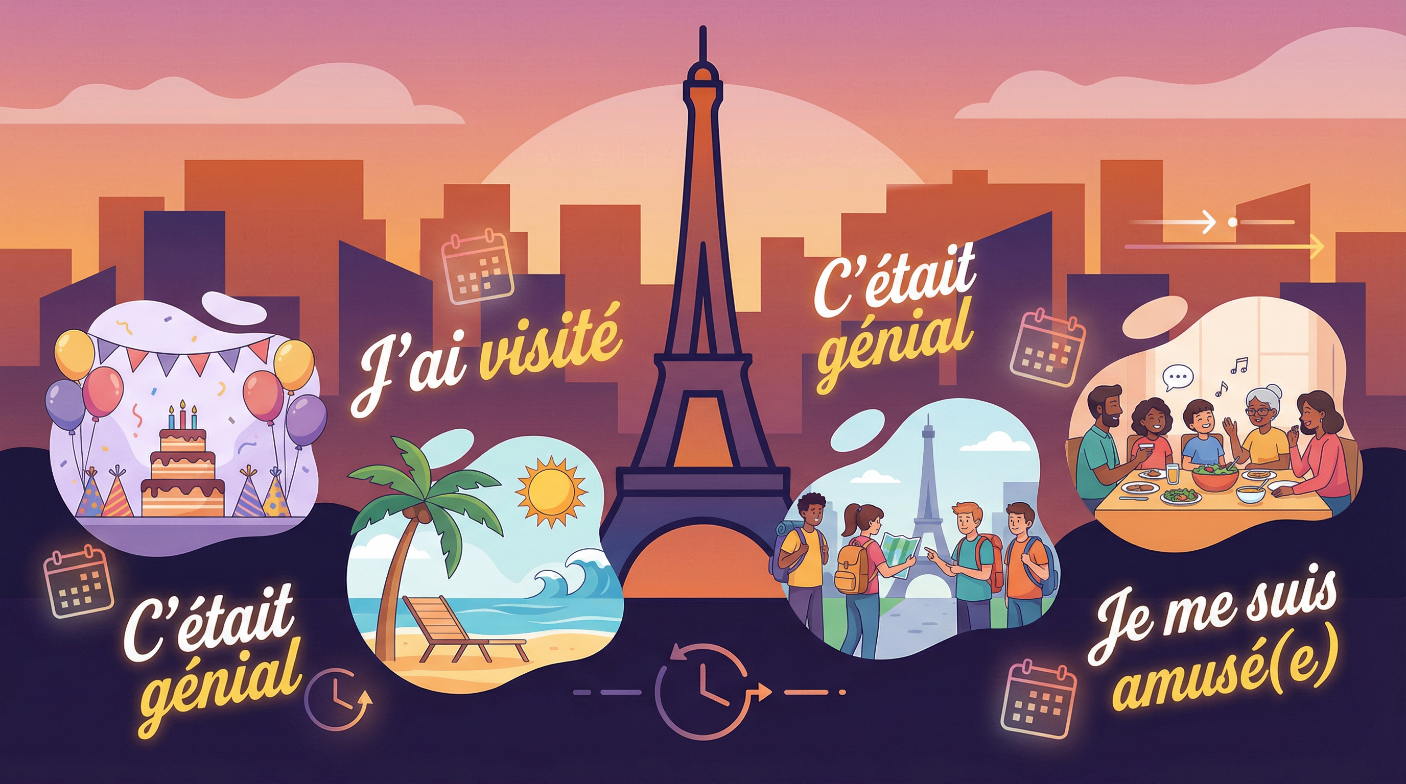 Describing events and experiences — WJEC GCSE study guide illustration