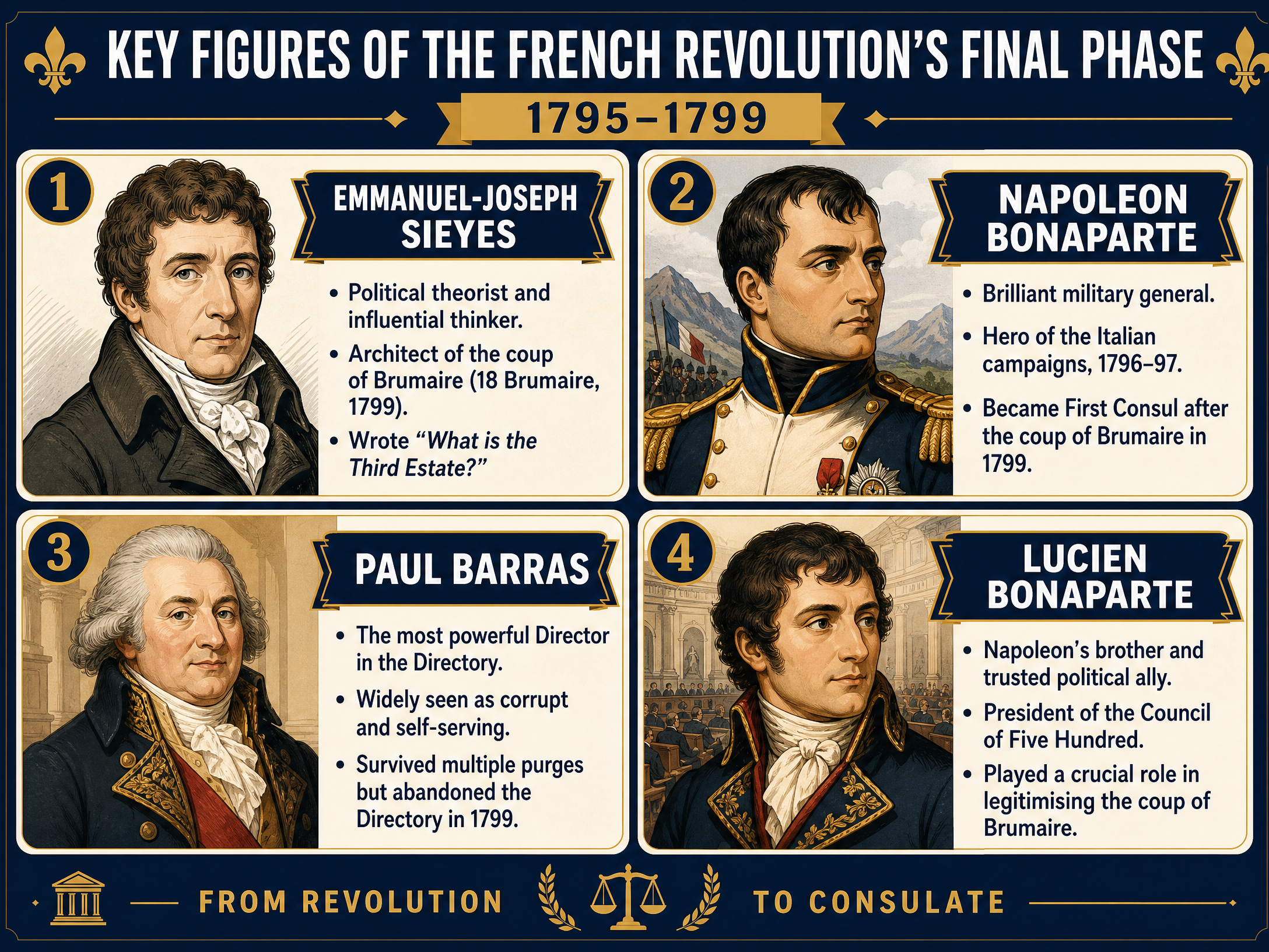 Key Figures of the Directory's Final Phase