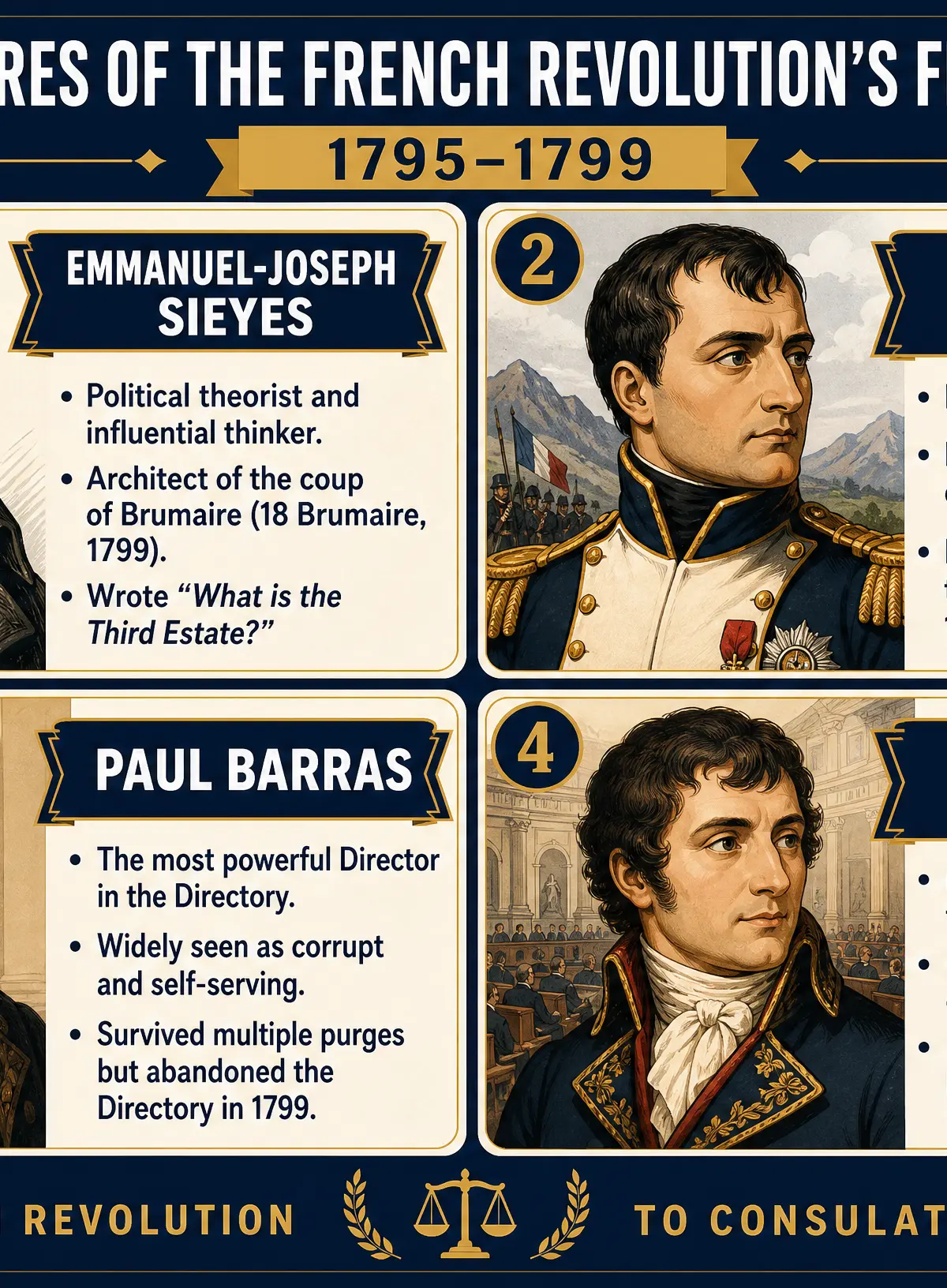 Key Figures of the Directory's Final Phase