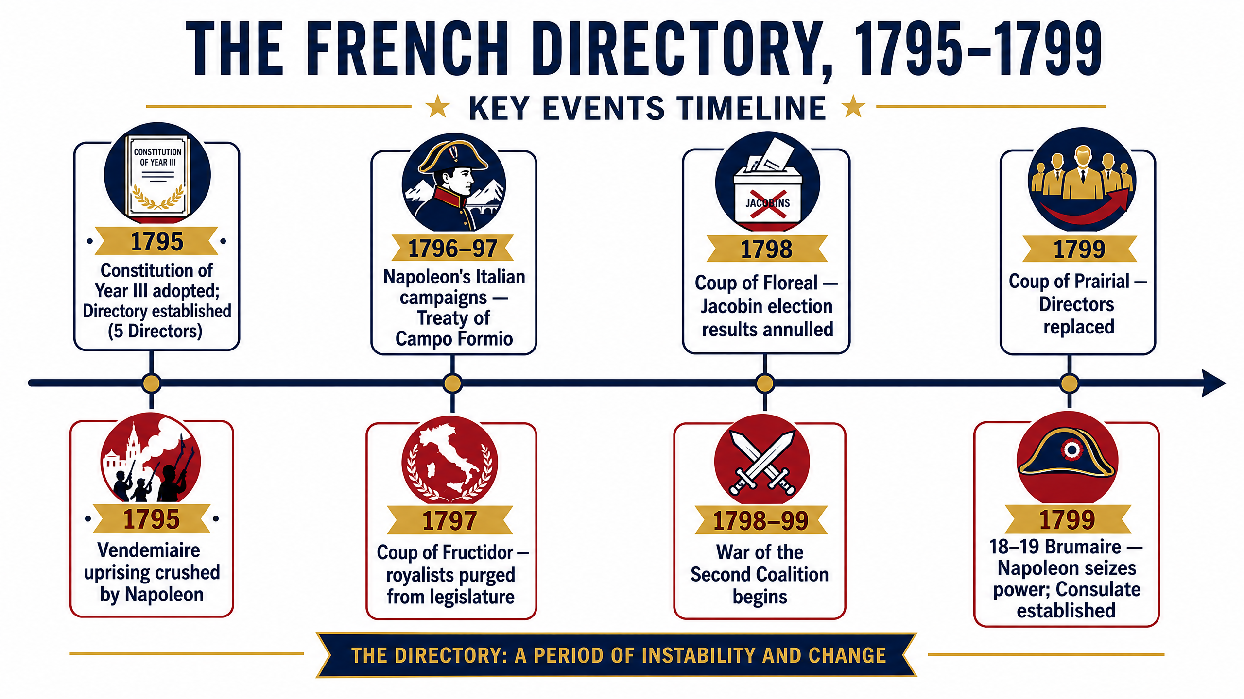 Key Events Timeline 1795–1799