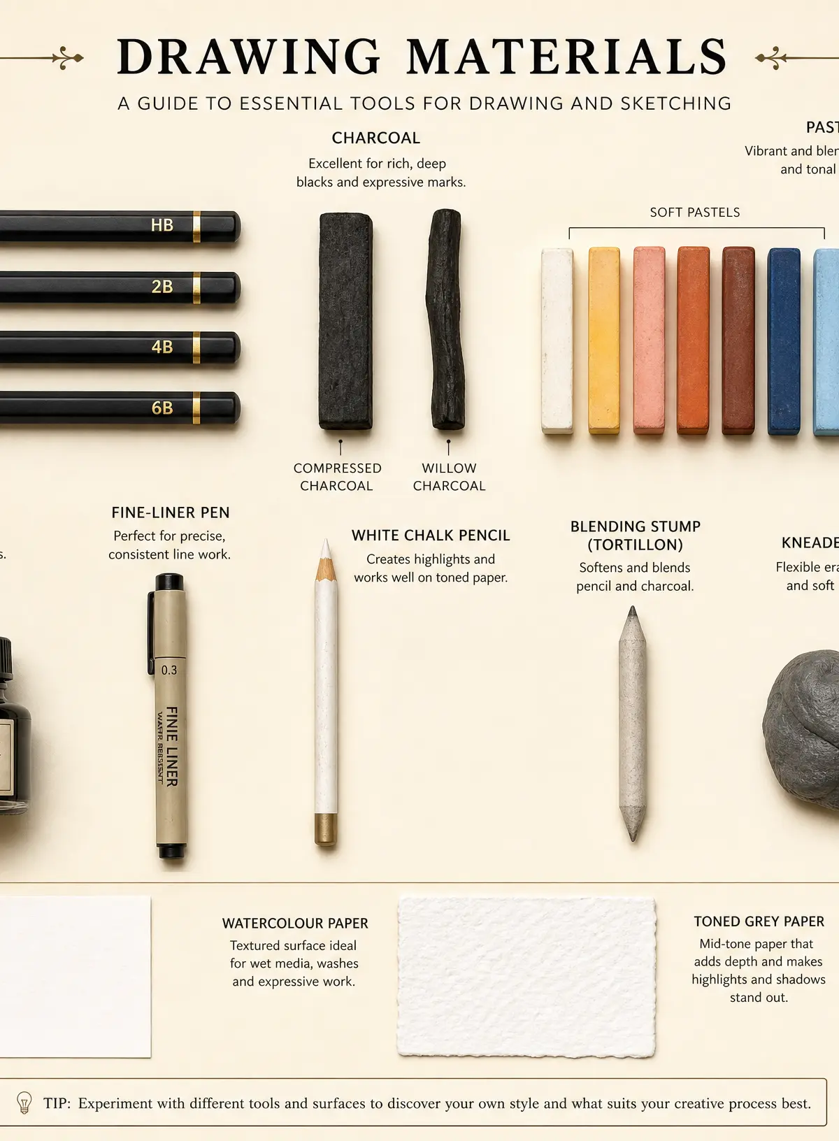 Essential Drawing Materials