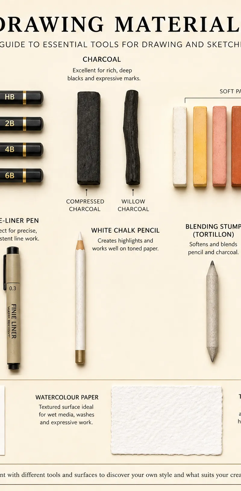 Essential Drawing Materials