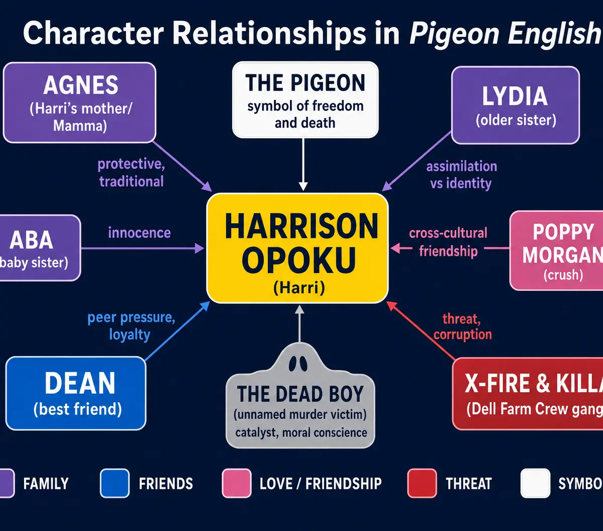 Character Relationships in Pigeon English