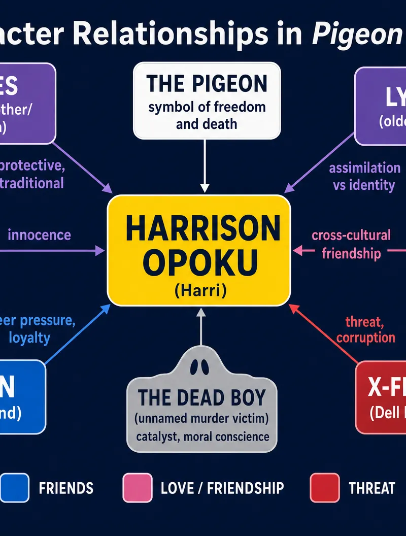 Character Relationships in Pigeon English