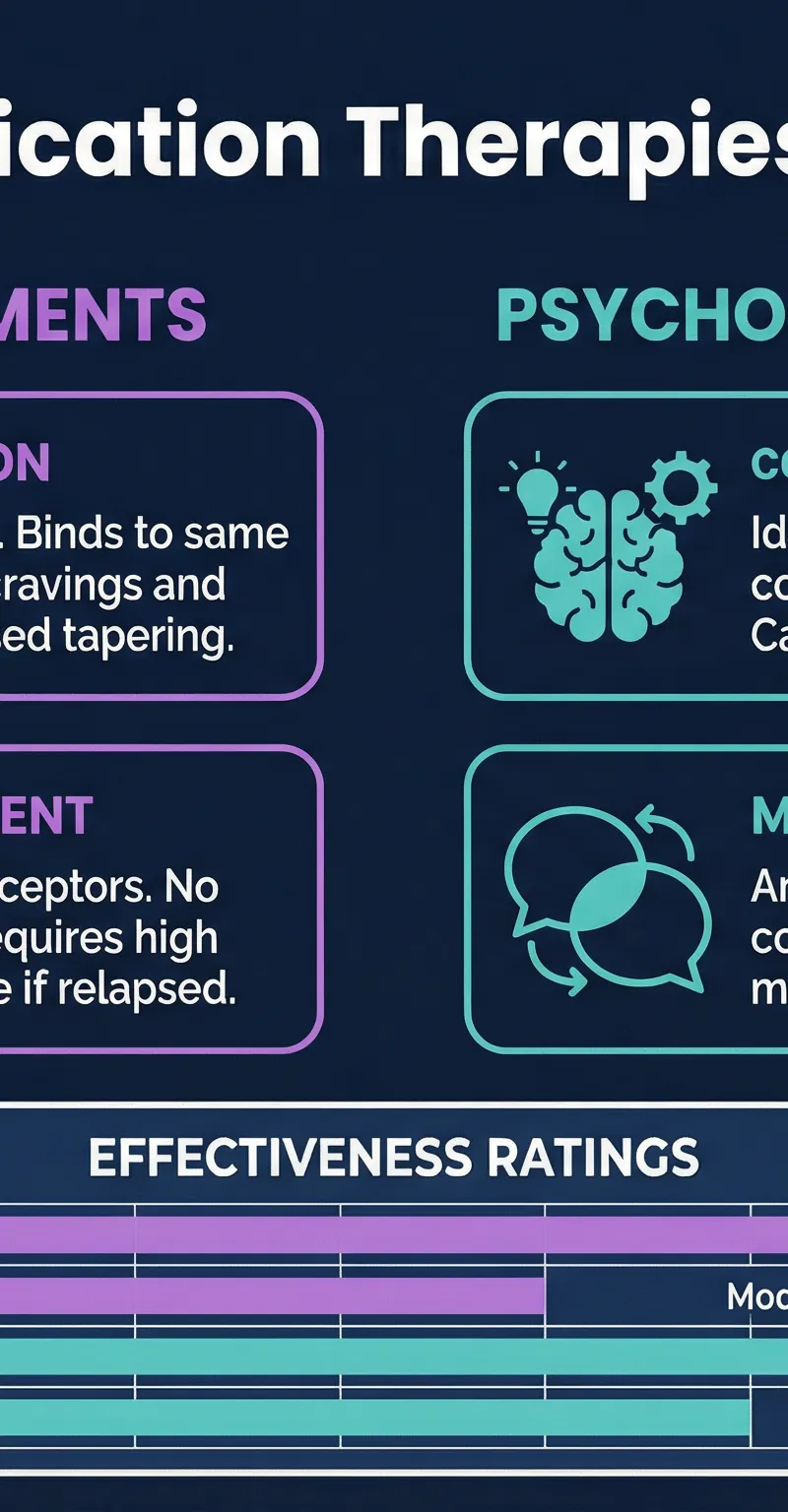 Comparison of Addiction Modification Therapies