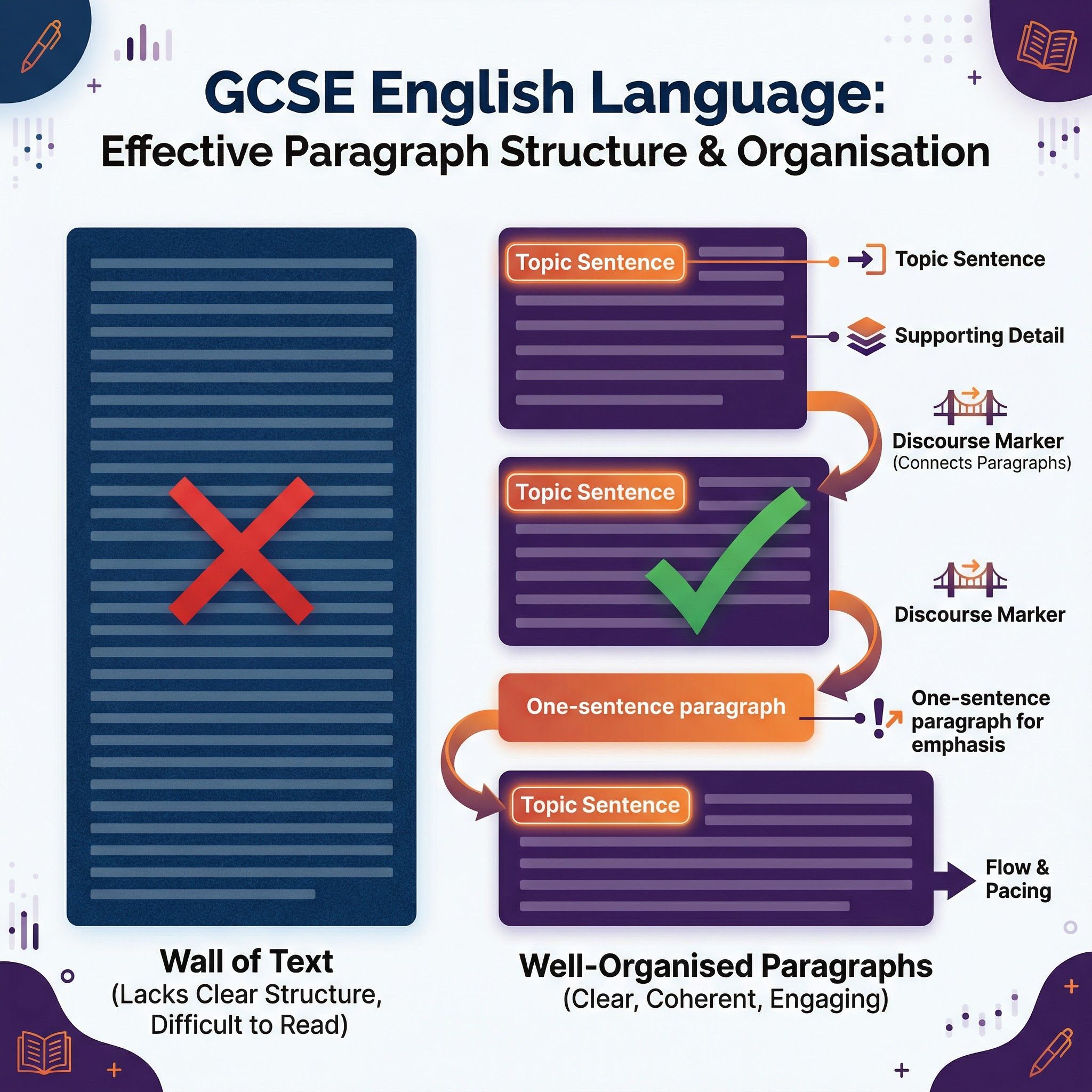 Organising Information and Ideas – English Language – GCSE