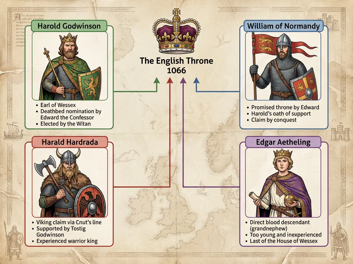The Four Claimants to the Throne (1066)