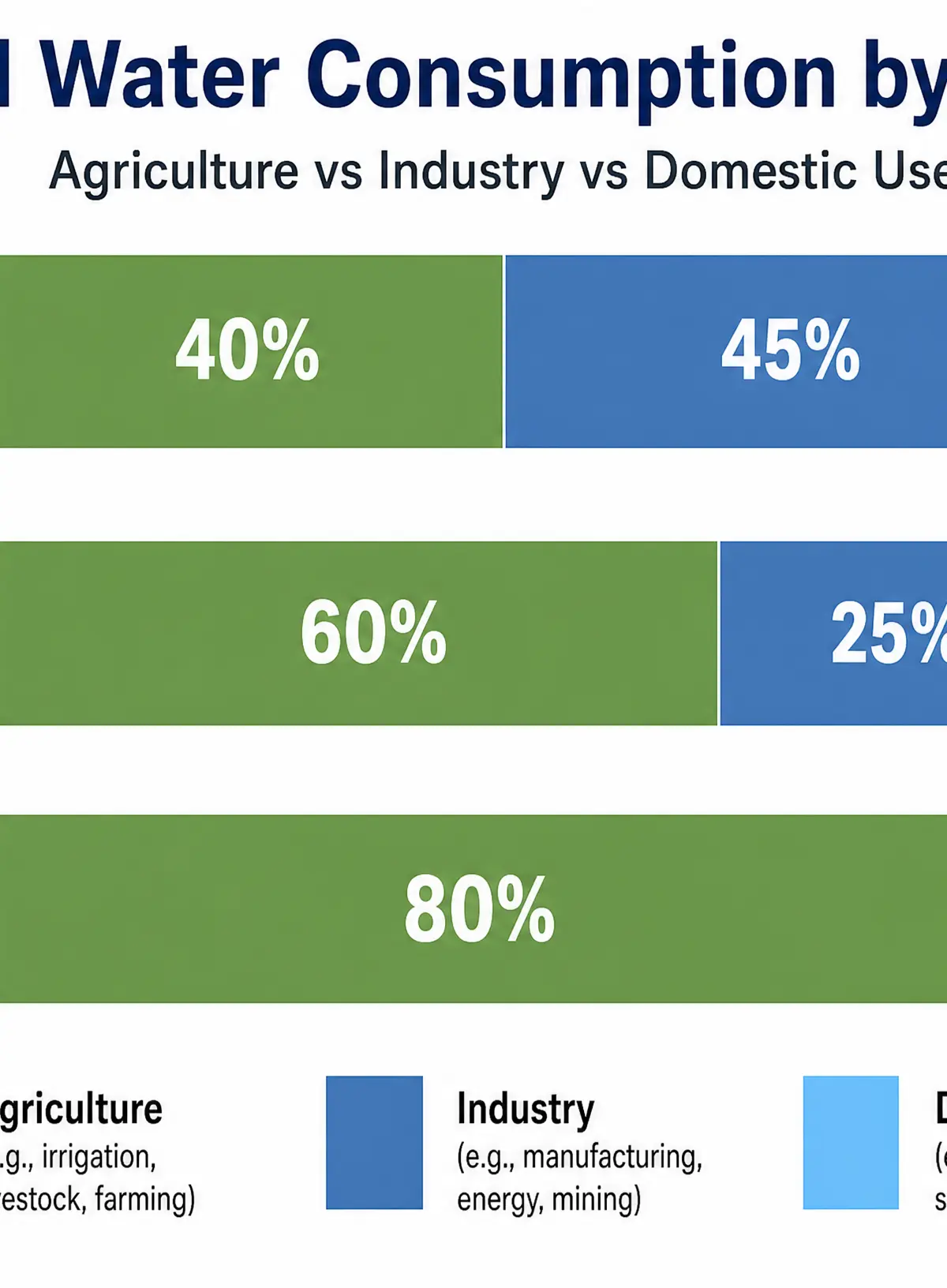 Global Water Consumption by Sector