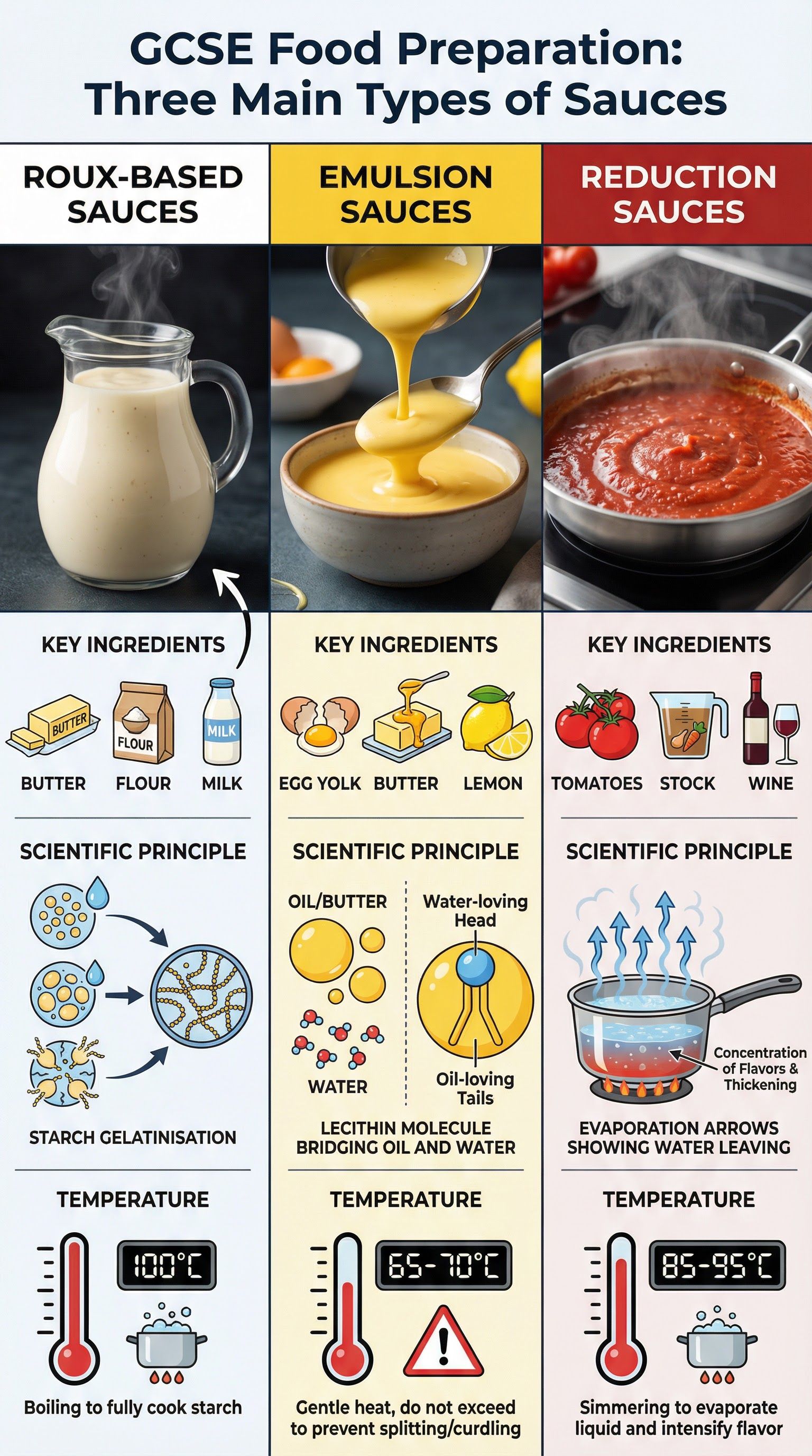 Sauce making – Food Preparation and Nutrition – GCSE