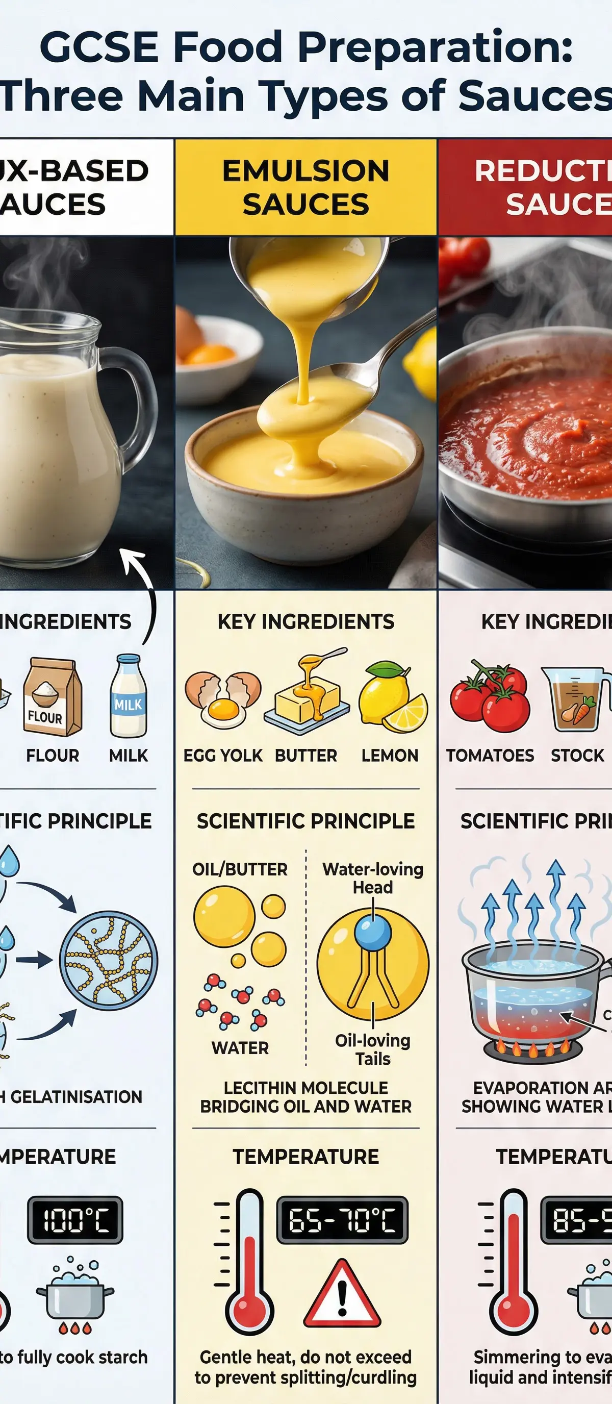 Sauce making – Food Preparation and Nutrition – GCSE
