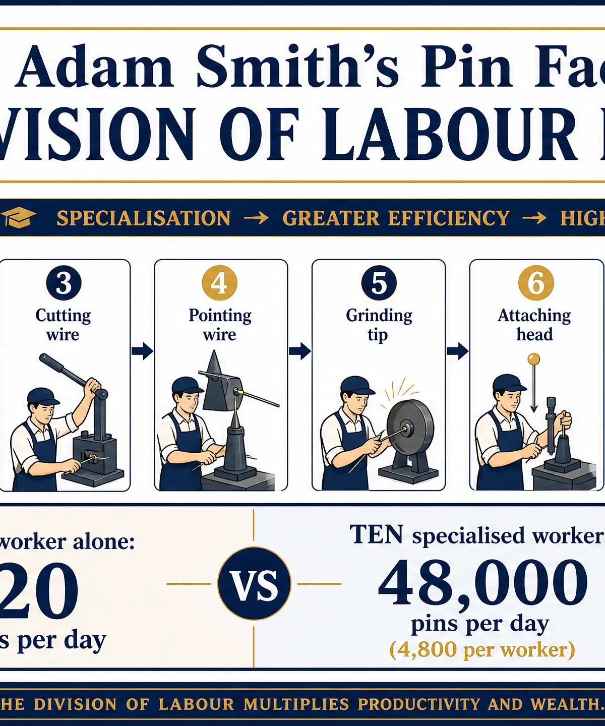 Adam Smith's Pin Factory: Division of Labour in Action