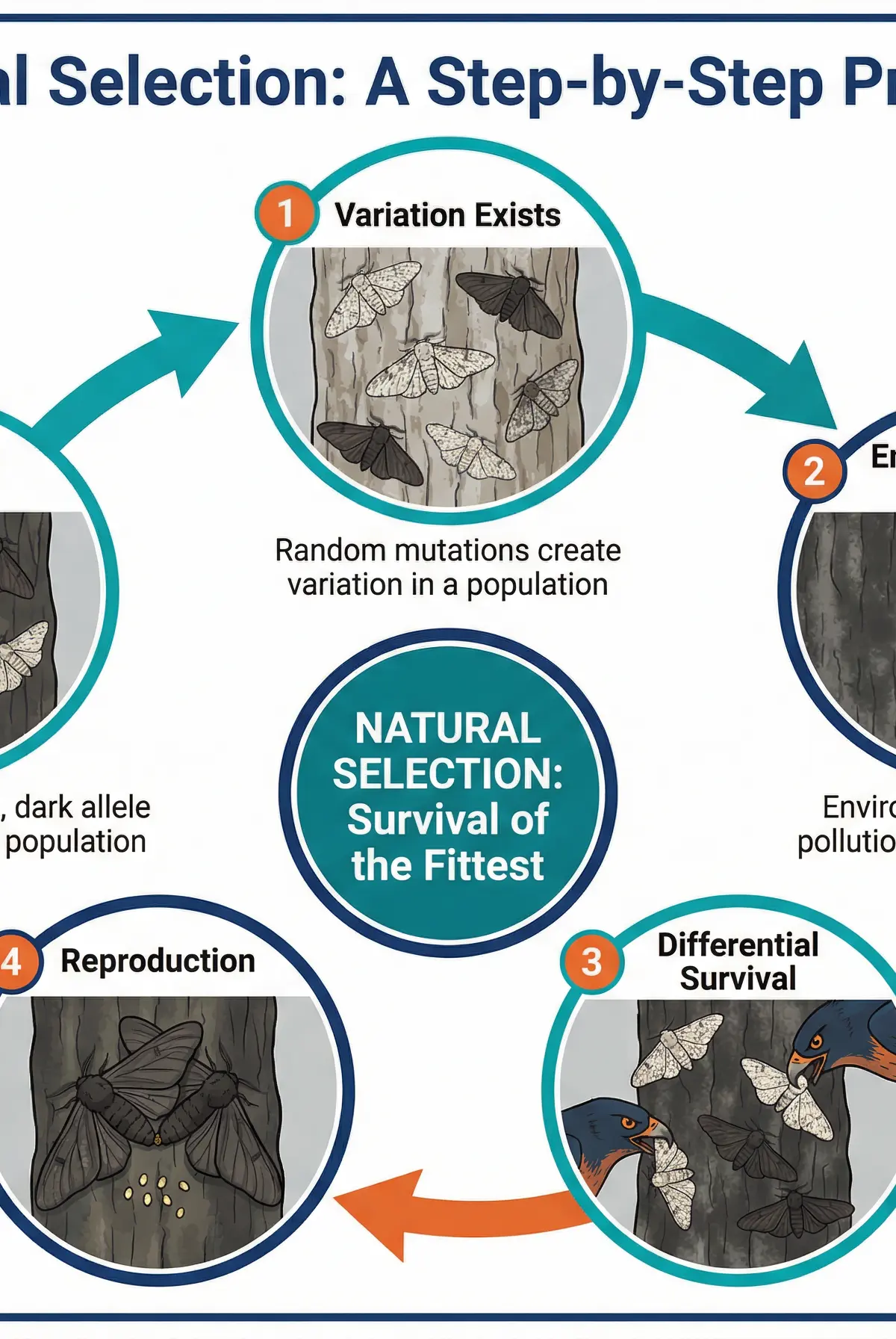 Natural Selection: A Step-by-Step Process