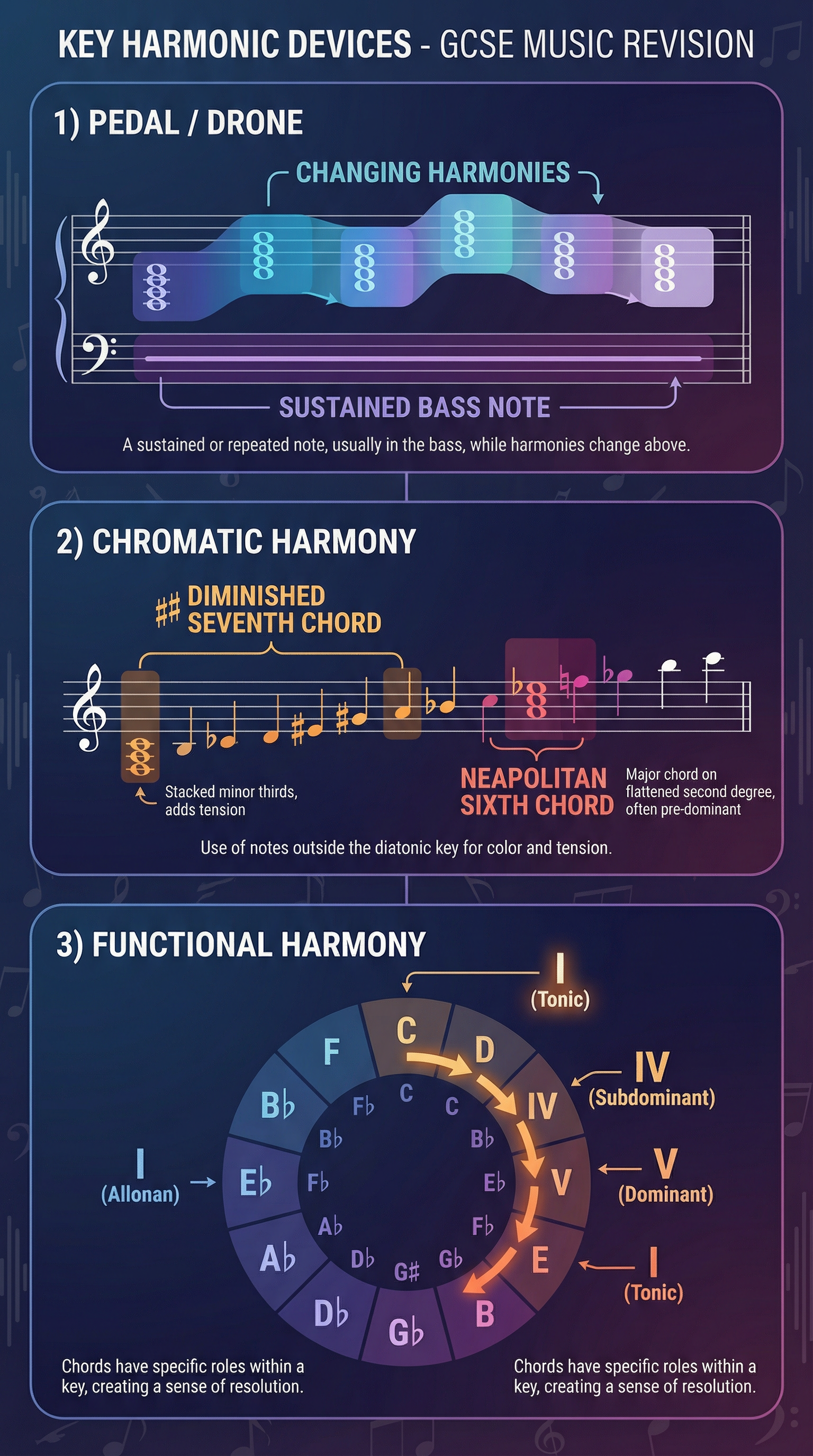 A quick-reference guide to essential harmonic devices.