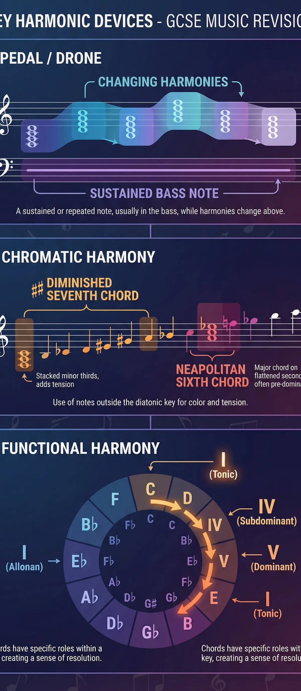A quick-reference guide to essential harmonic devices.