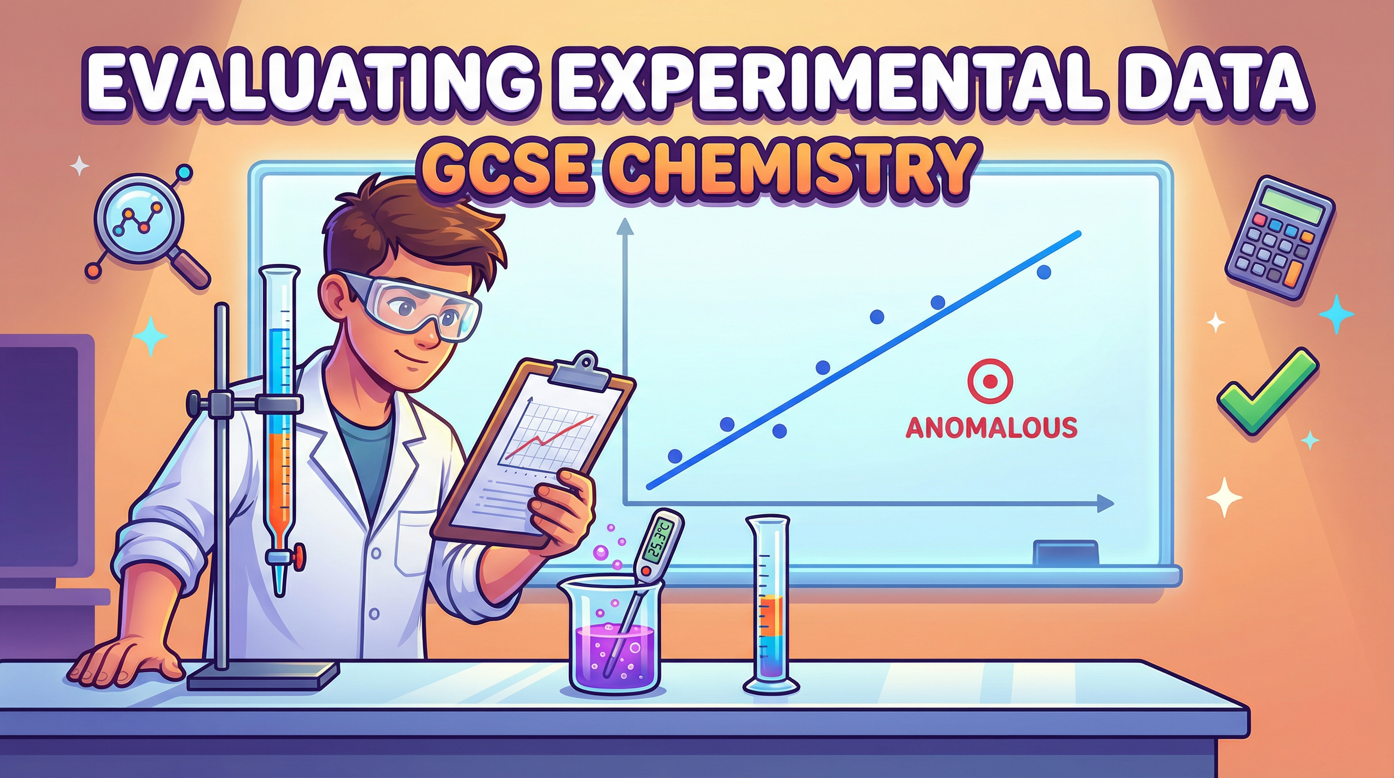 Evaluating Experimental Data — Edexcel GCSE study guide illustration