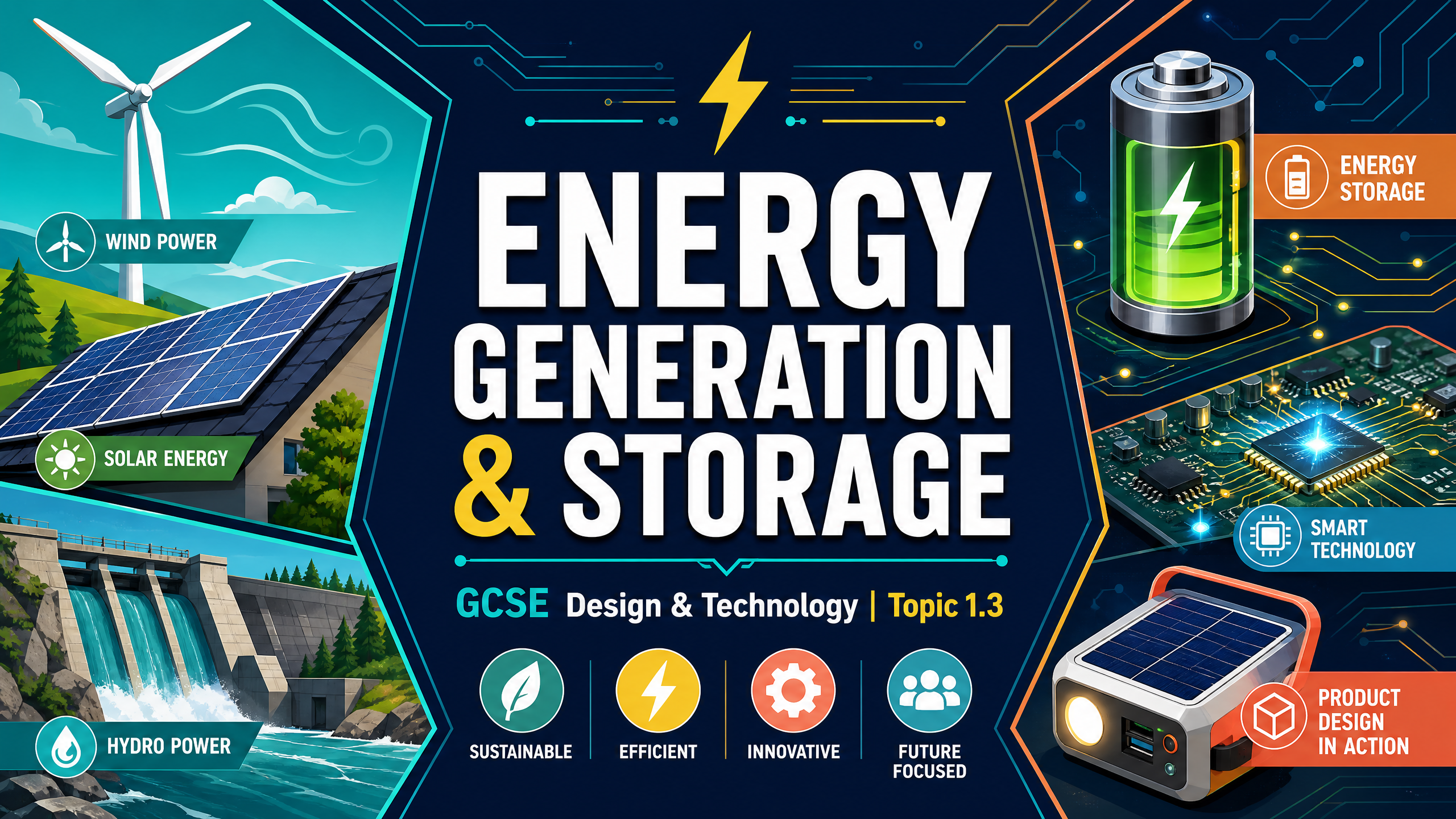 Header image for How energy is generated and stored in order to choose and use appropriate sources to make products and power systems