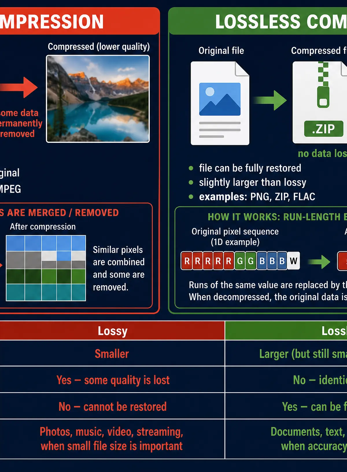 Lossy vs Lossless Compression