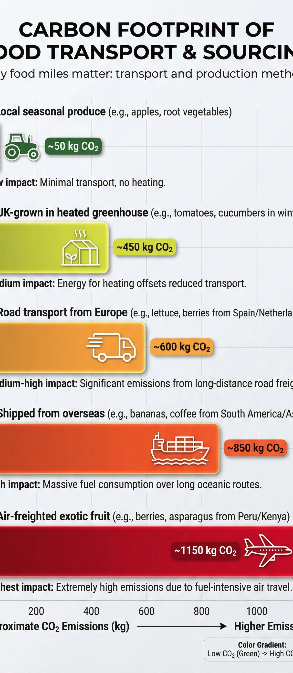 Carbon Footprint of Food Transport