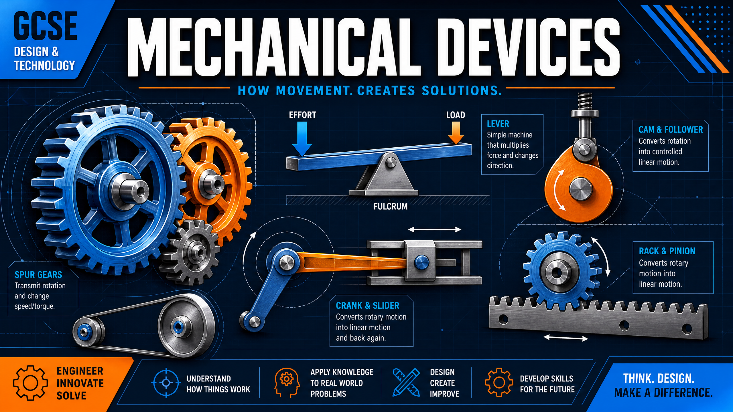 Header image for Mechanical Devices: How movement creates solutions.