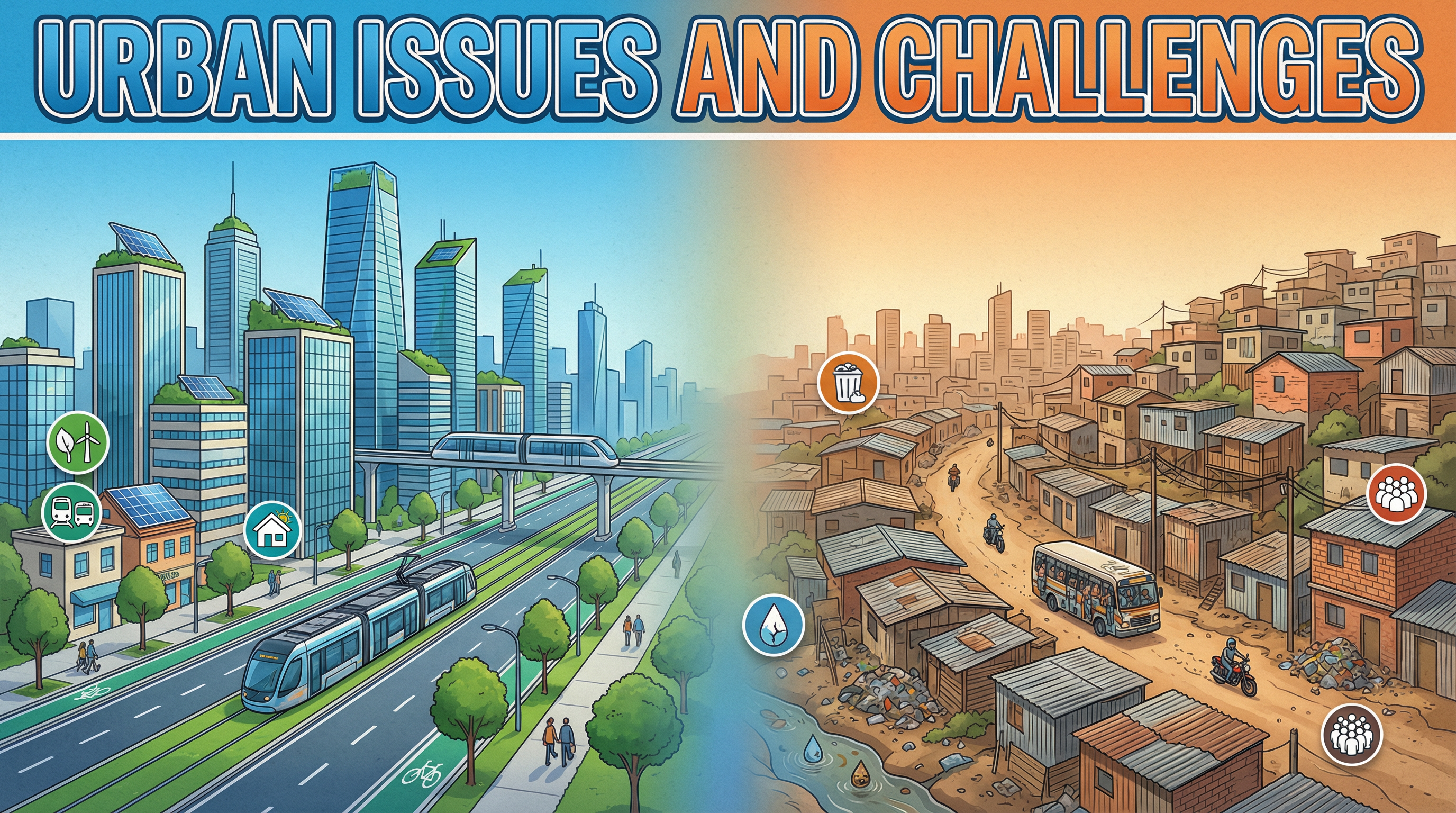 Urban Issues and Challenges: Contrasting Cities in ACs and LIDCs/EDCs