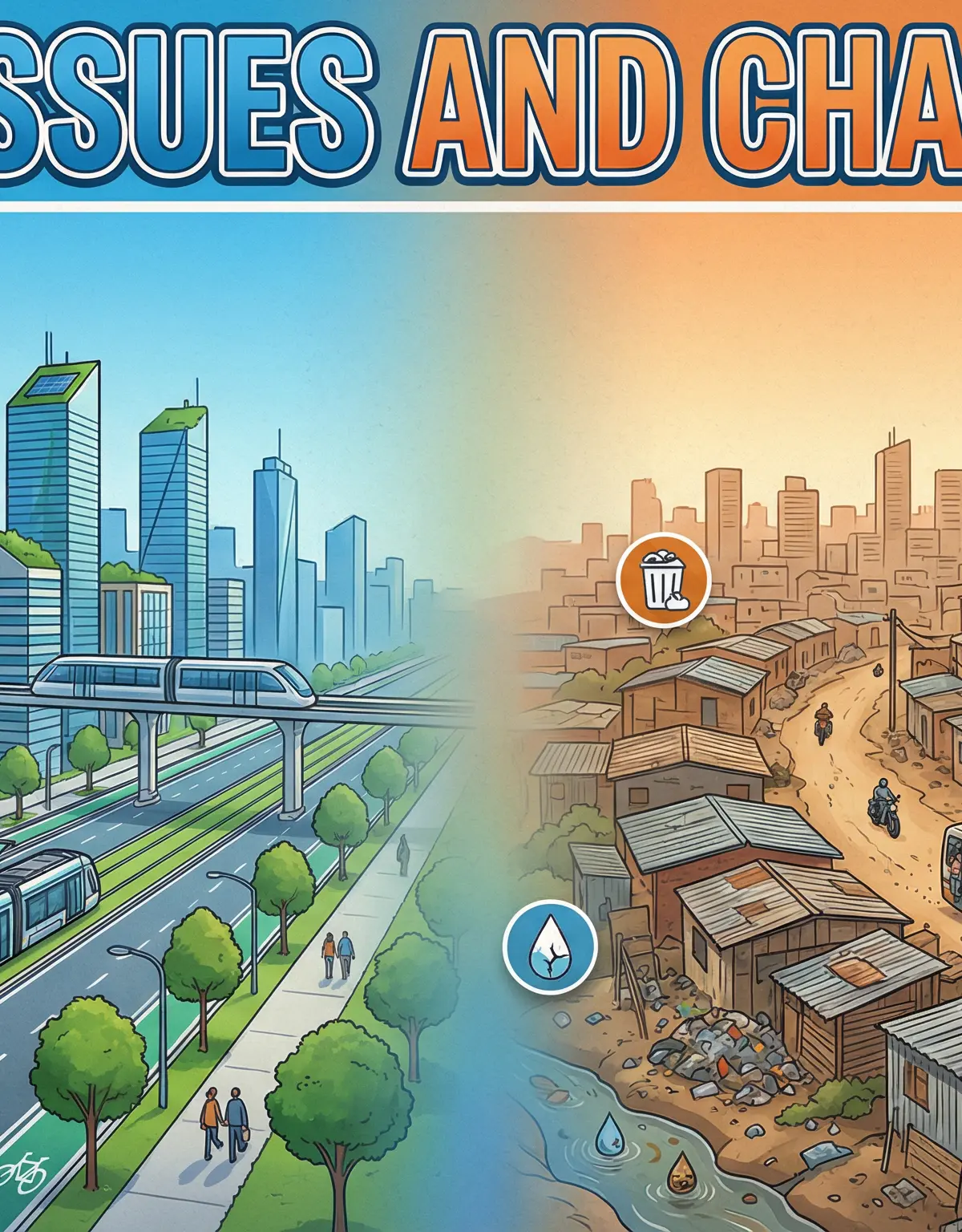 Urban Issues and Challenges: Contrasting Cities in ACs and LIDCs/EDCs