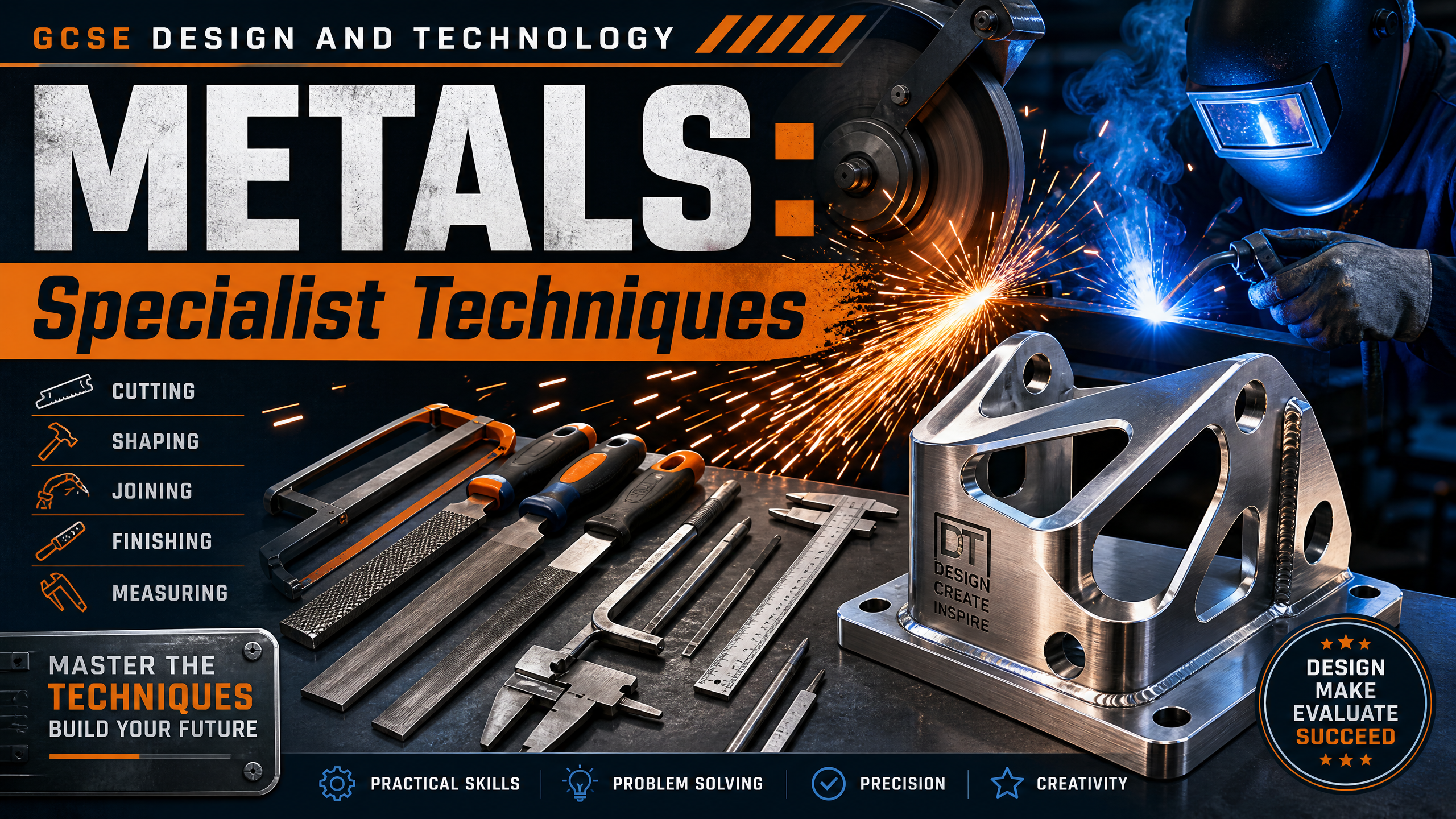 Header image for Metals: Specialist techniques, tools, equipment and processes