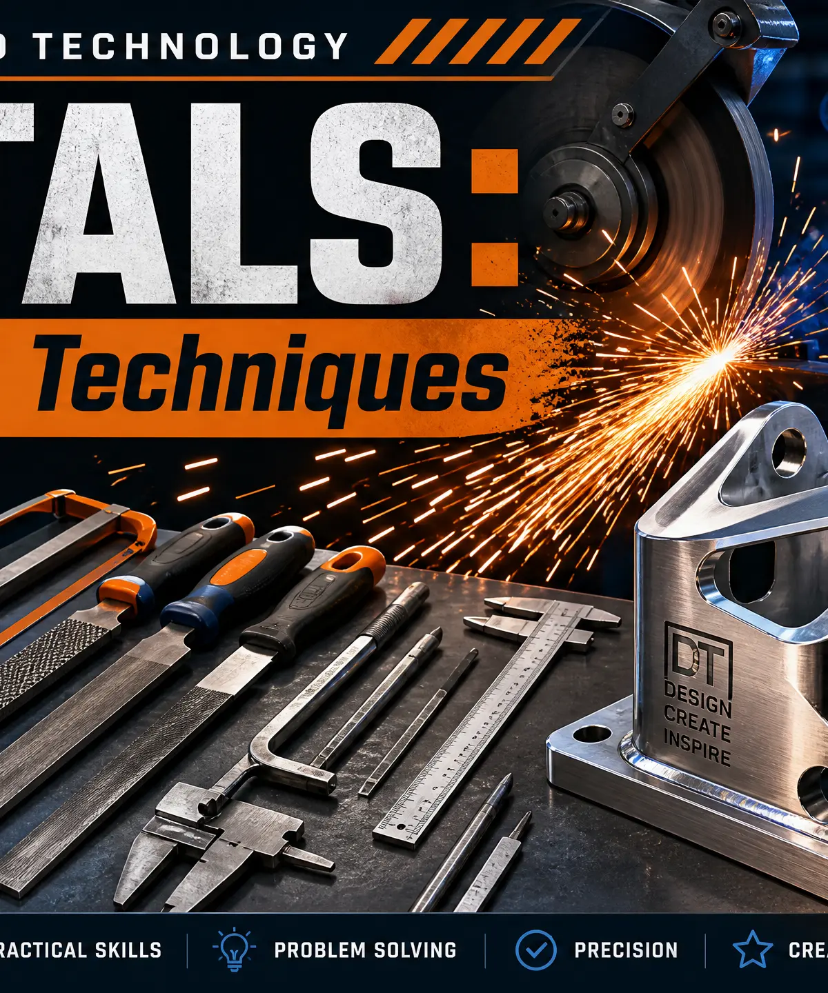 Header image for Metals: Specialist techniques, tools, equipment and processes