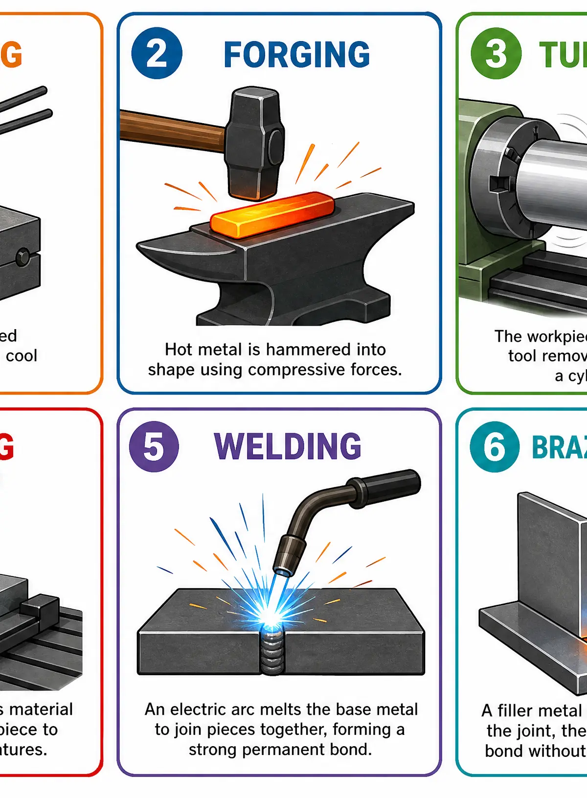 The Six Key Metal Processes