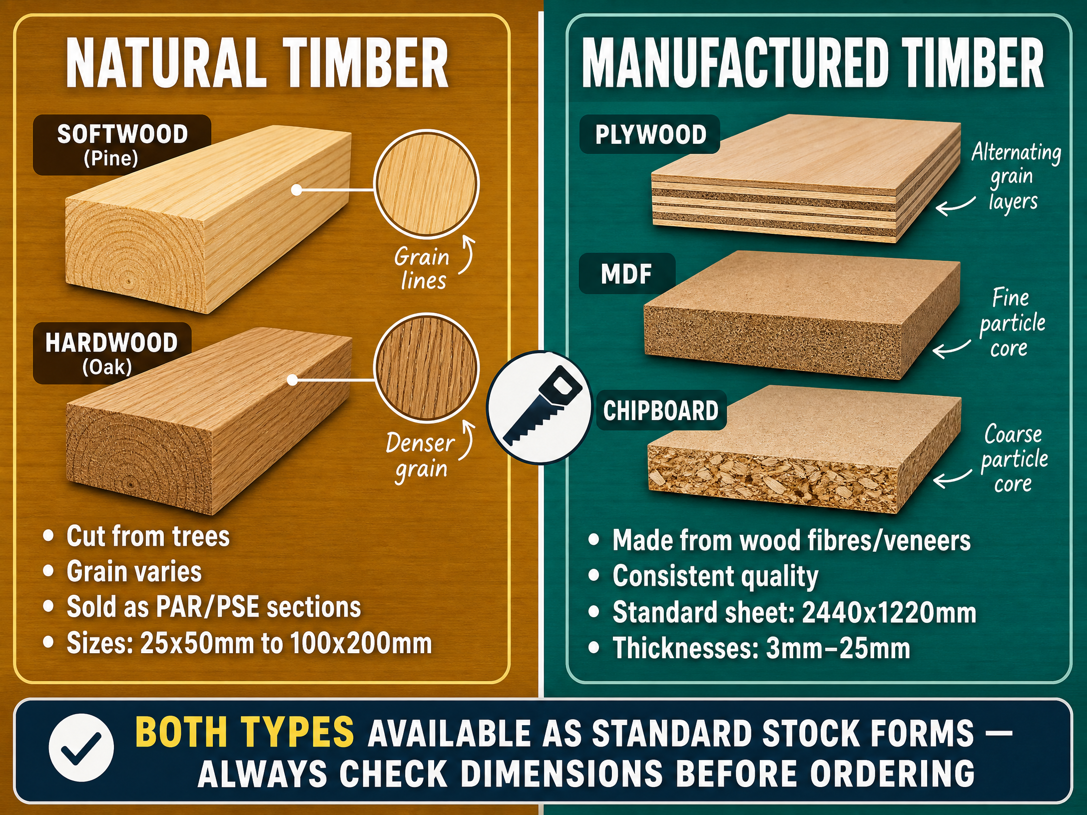 Natural vs Manufactured Timber Supply