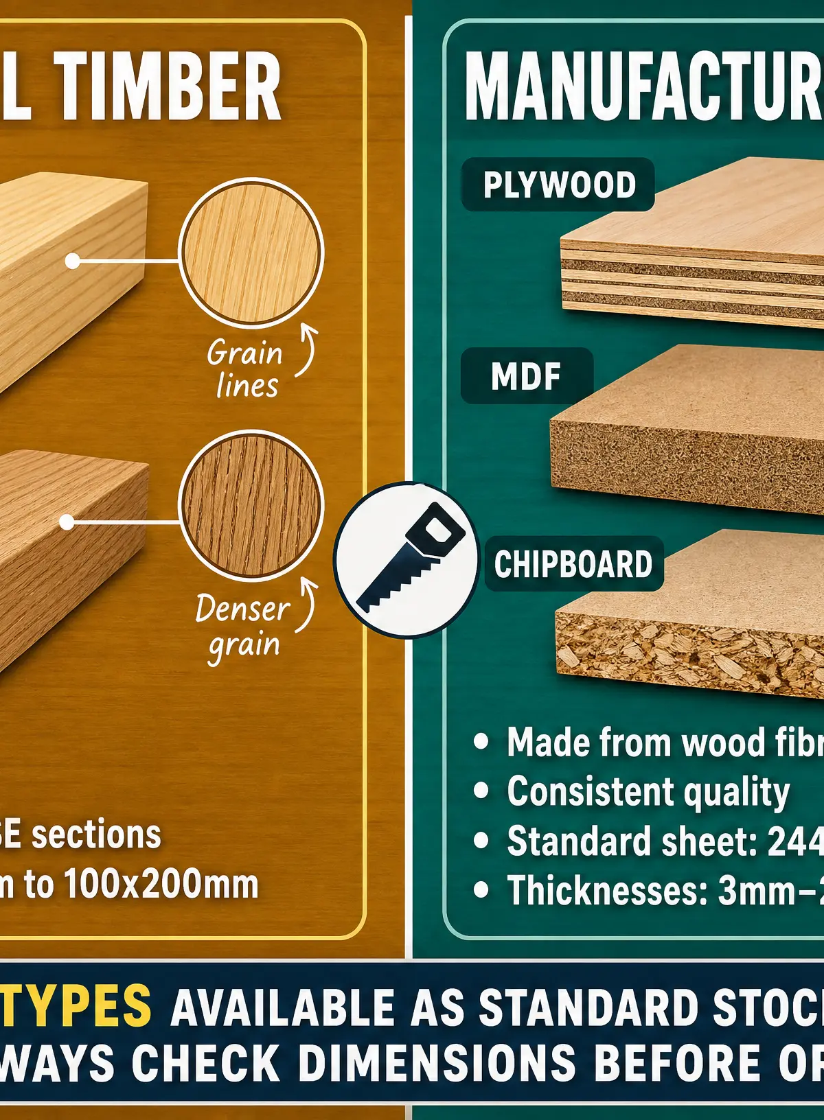 Natural vs Manufactured Timber Supply