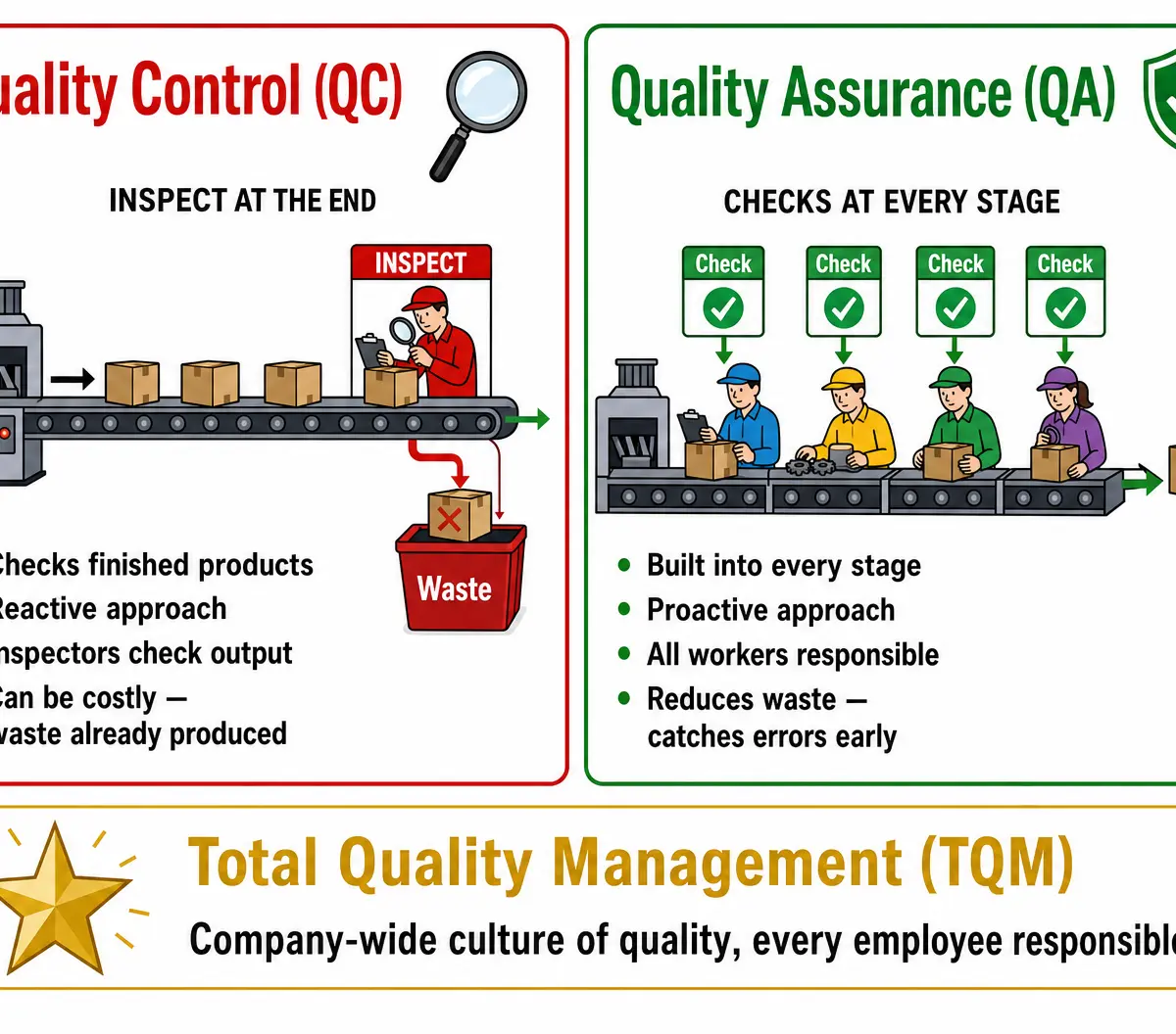 Quality Control vs Quality Assurance