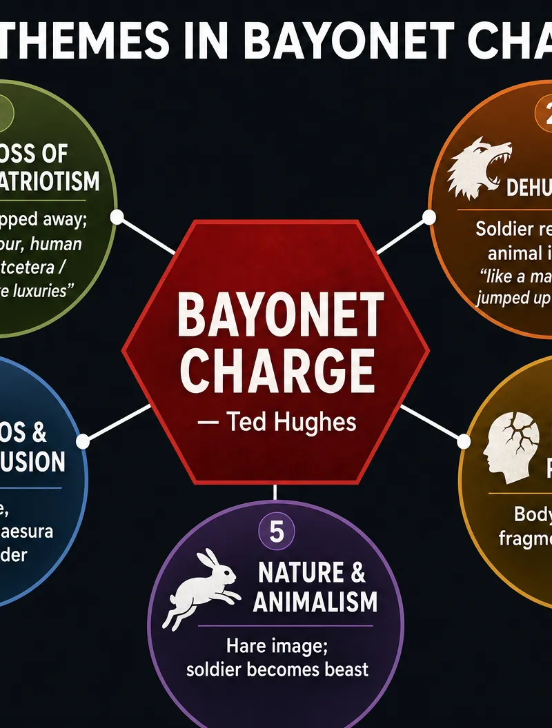 Key Themes in Bayonet Charge