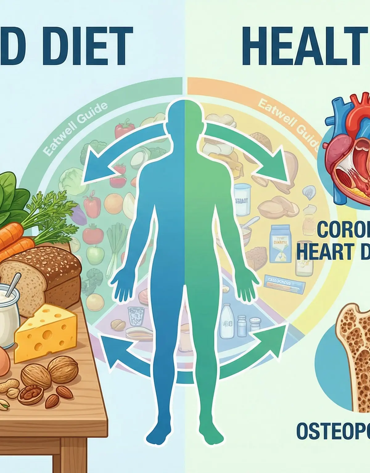 A balanced diet is key to preventing diet-related health issues.