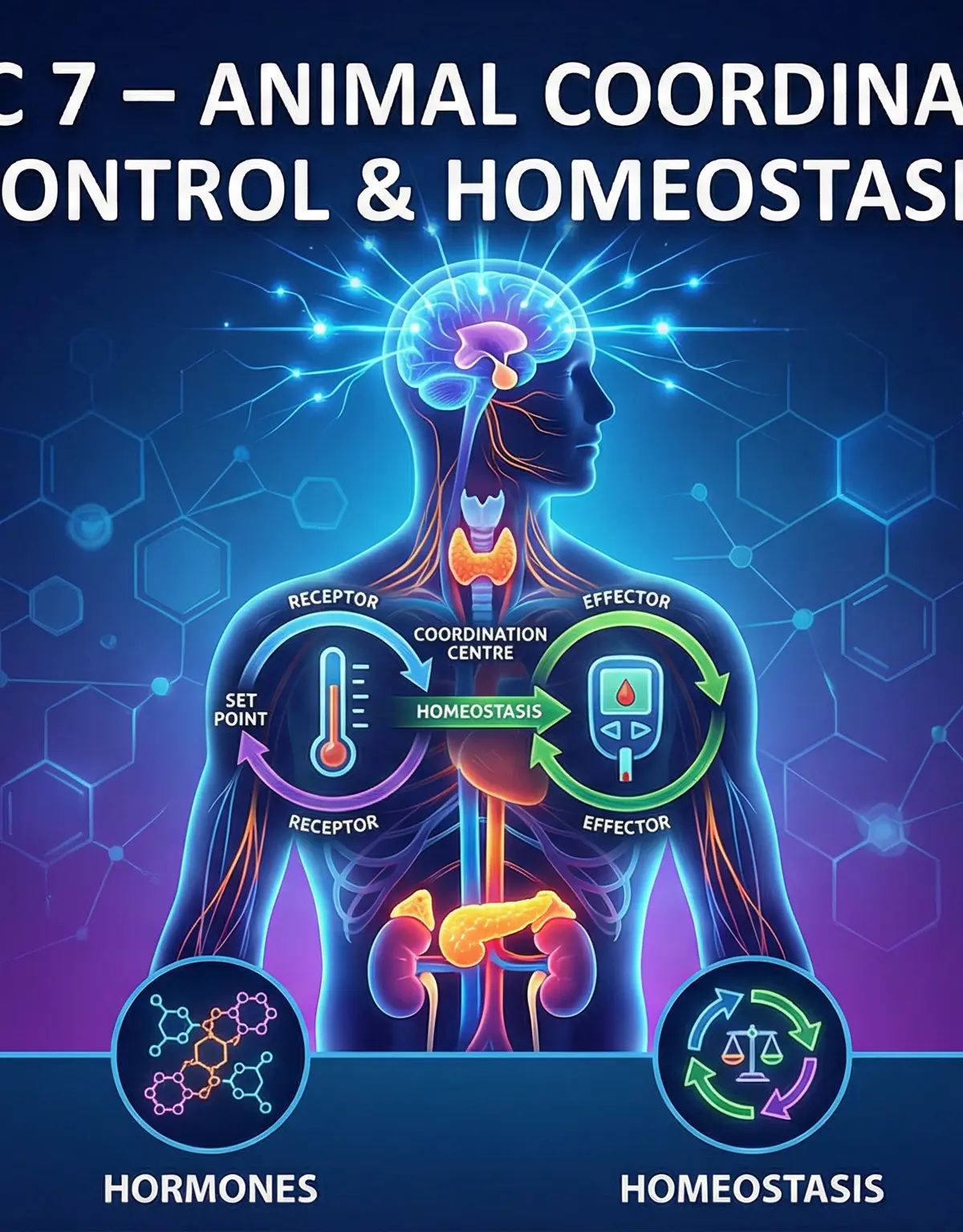 Topic 7: Animal Coordination, Control & Homeostasis