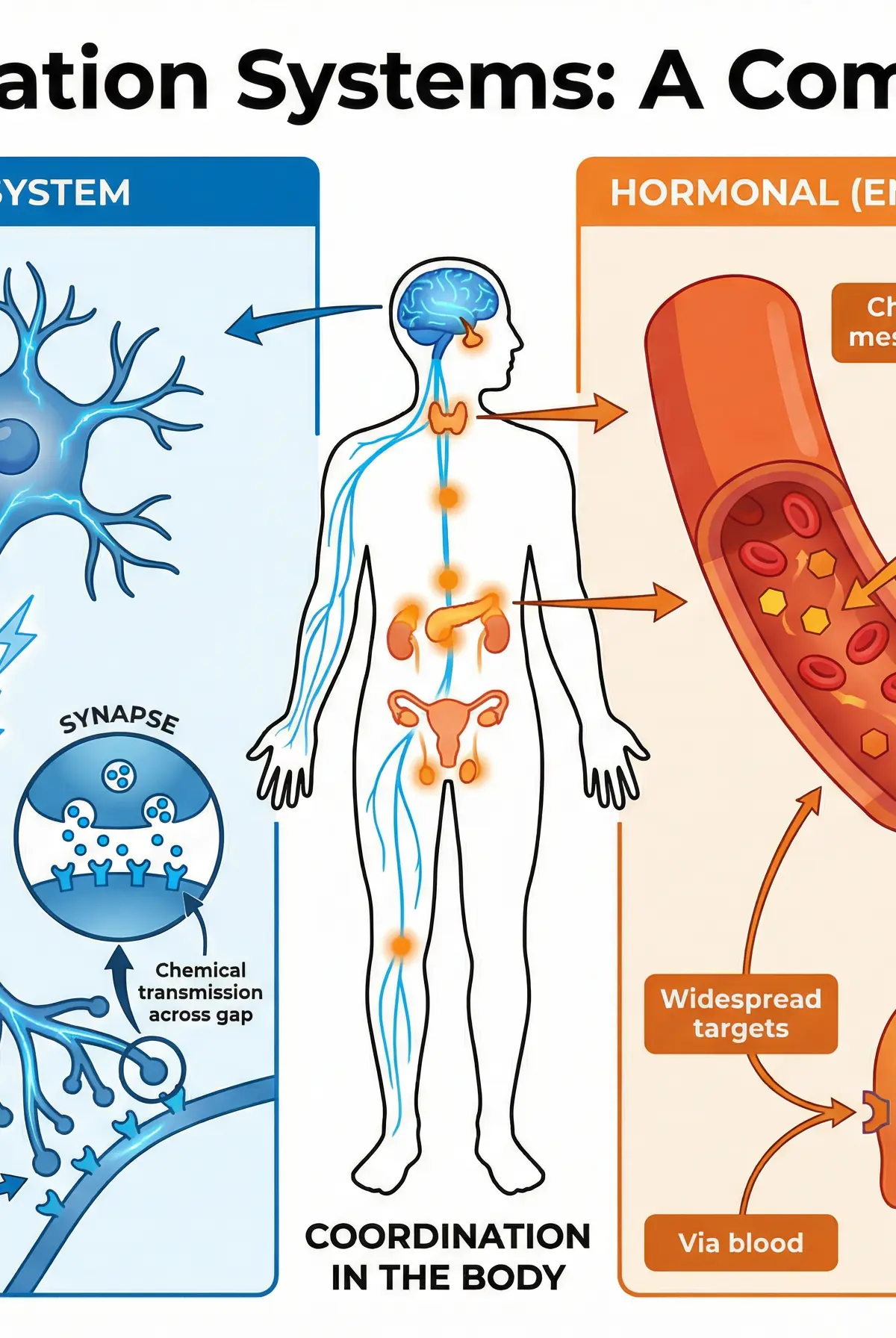 Comparing the Nervous and Endocrine Systems