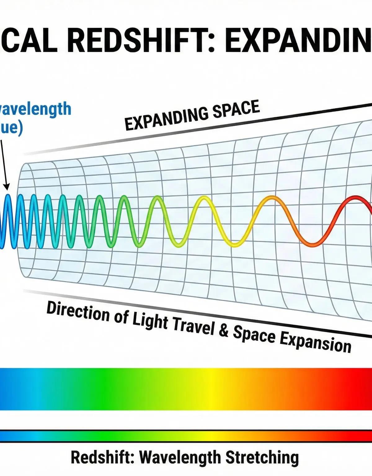 Cosmological Redshift: The Stretching of Light
