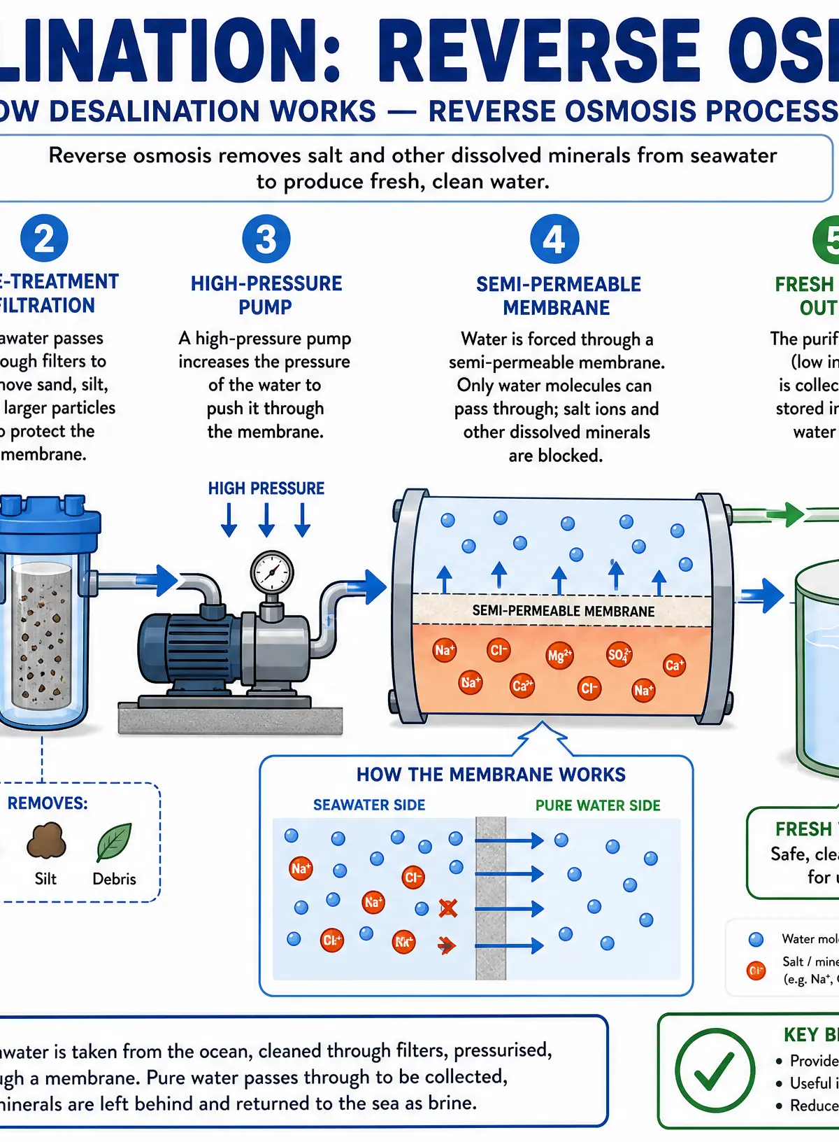 How Desalination Works: Reverse Osmosis