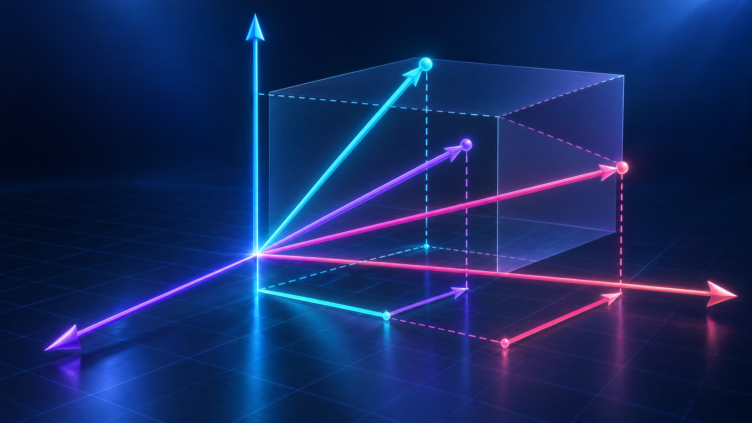 A visual introduction to magnitude, direction and three-dimensional vectors.