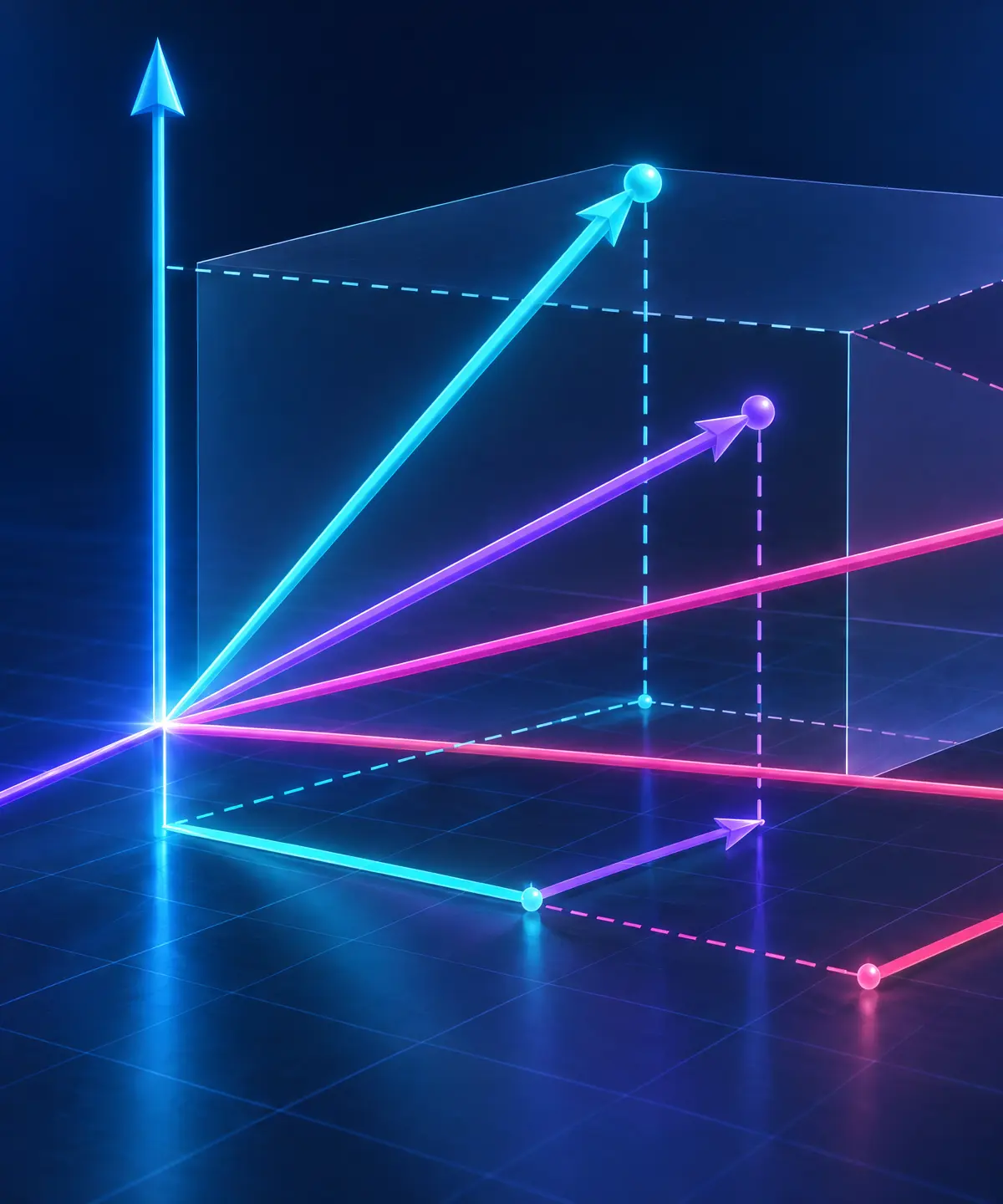 A visual introduction to magnitude, direction and three-dimensional vectors.