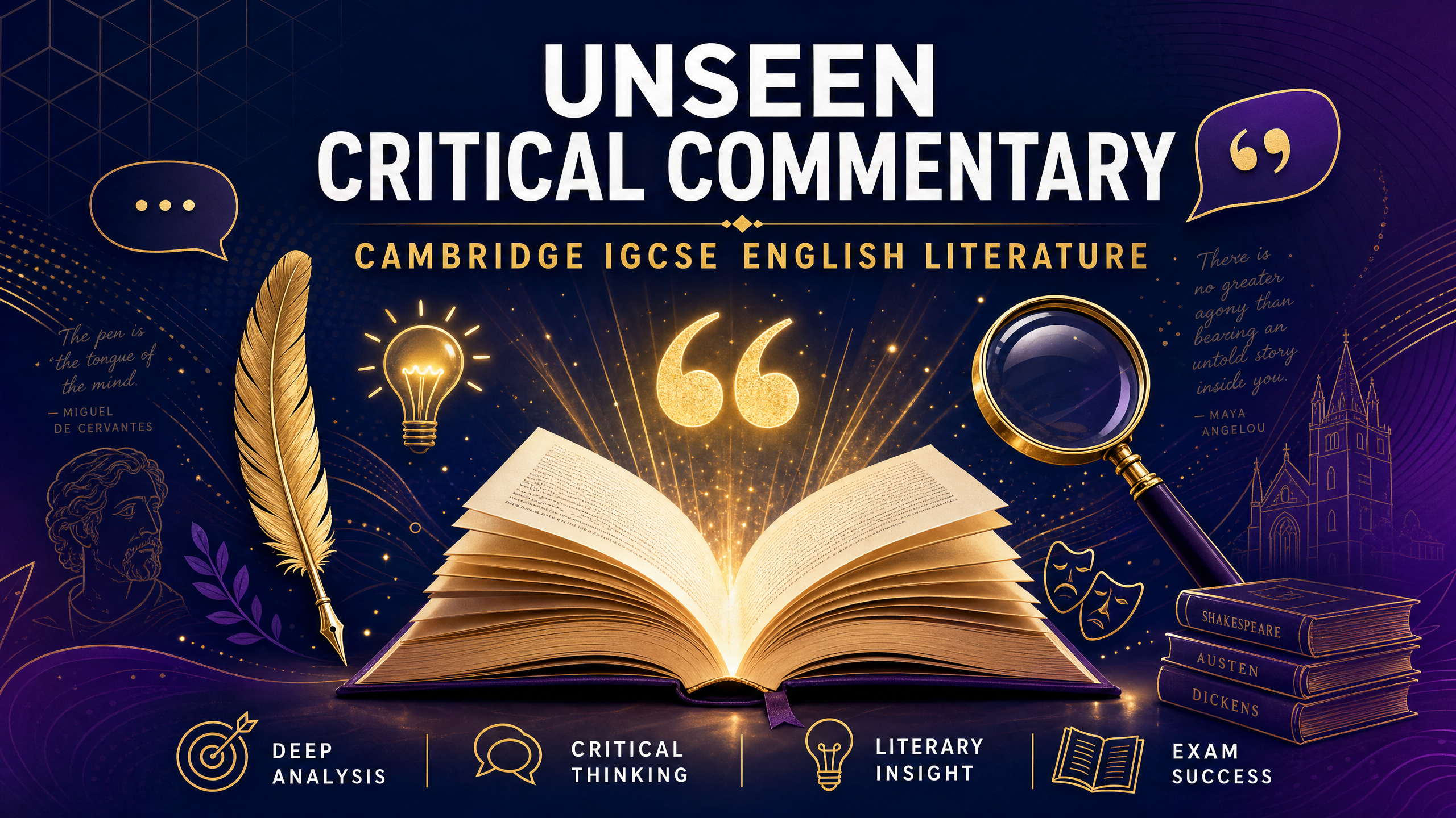 Unseen Critical Commentary Study Guide
