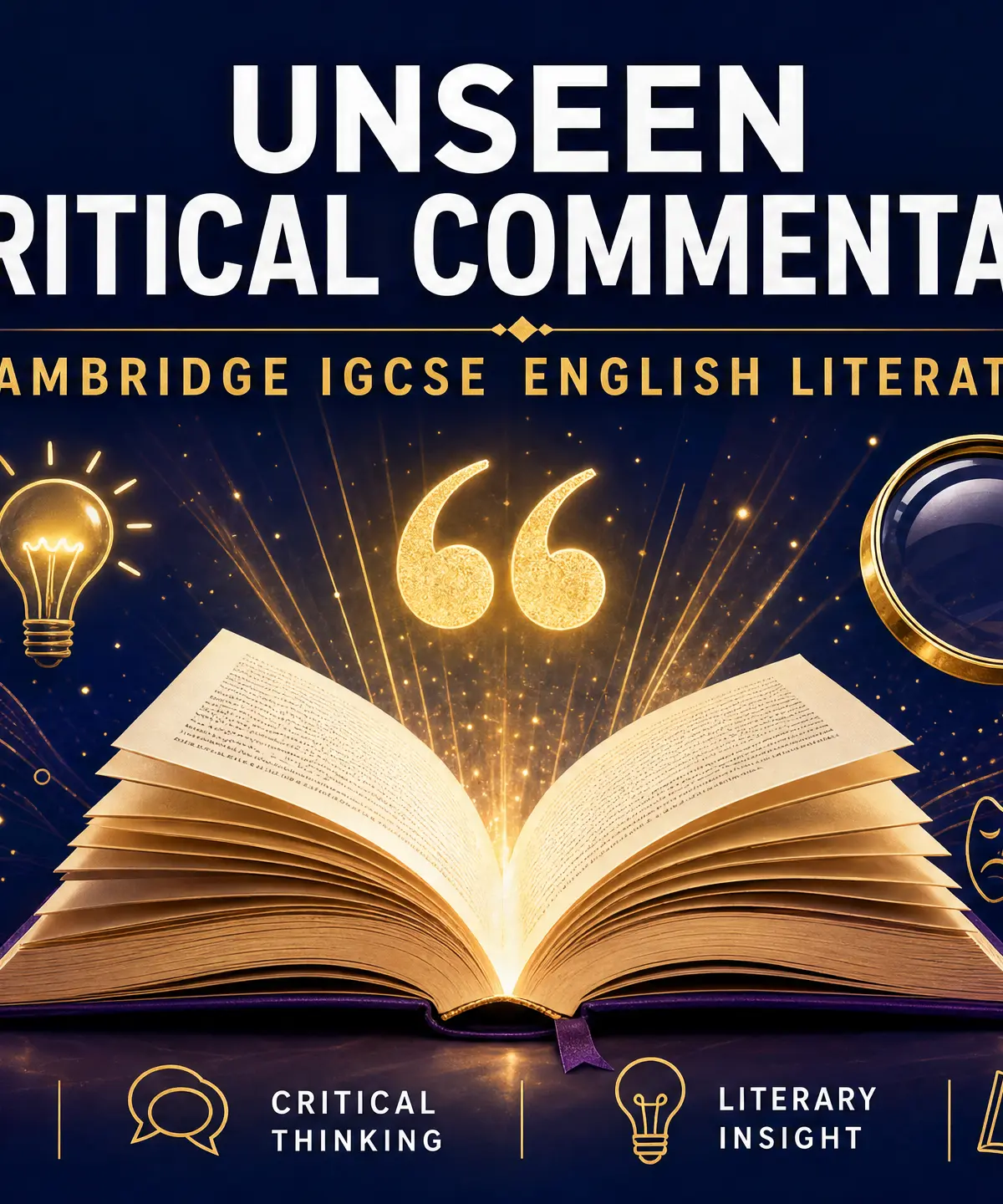 Unseen Critical Commentary Study Guide