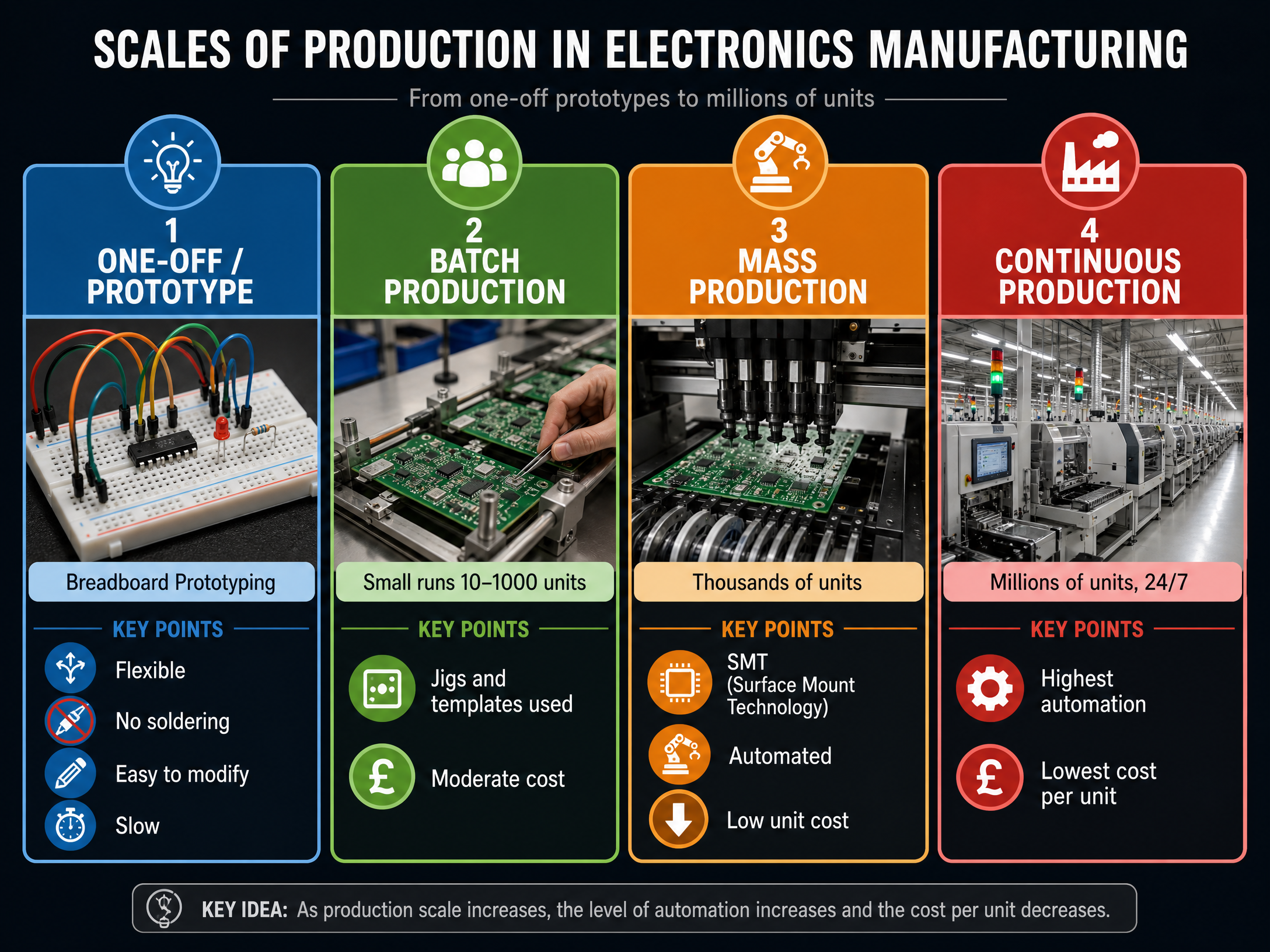 Scales of Production in Electronics Manufacturing