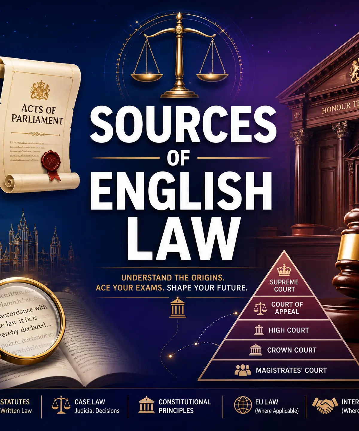 Header image for Sources of English Law