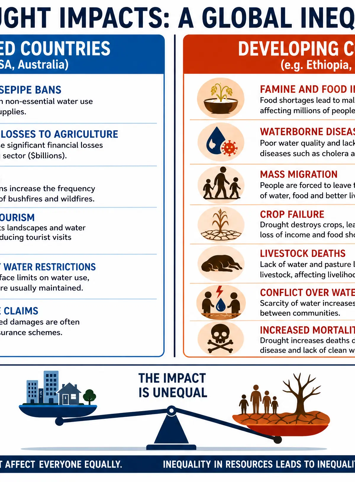 Comparison of Drought Impacts