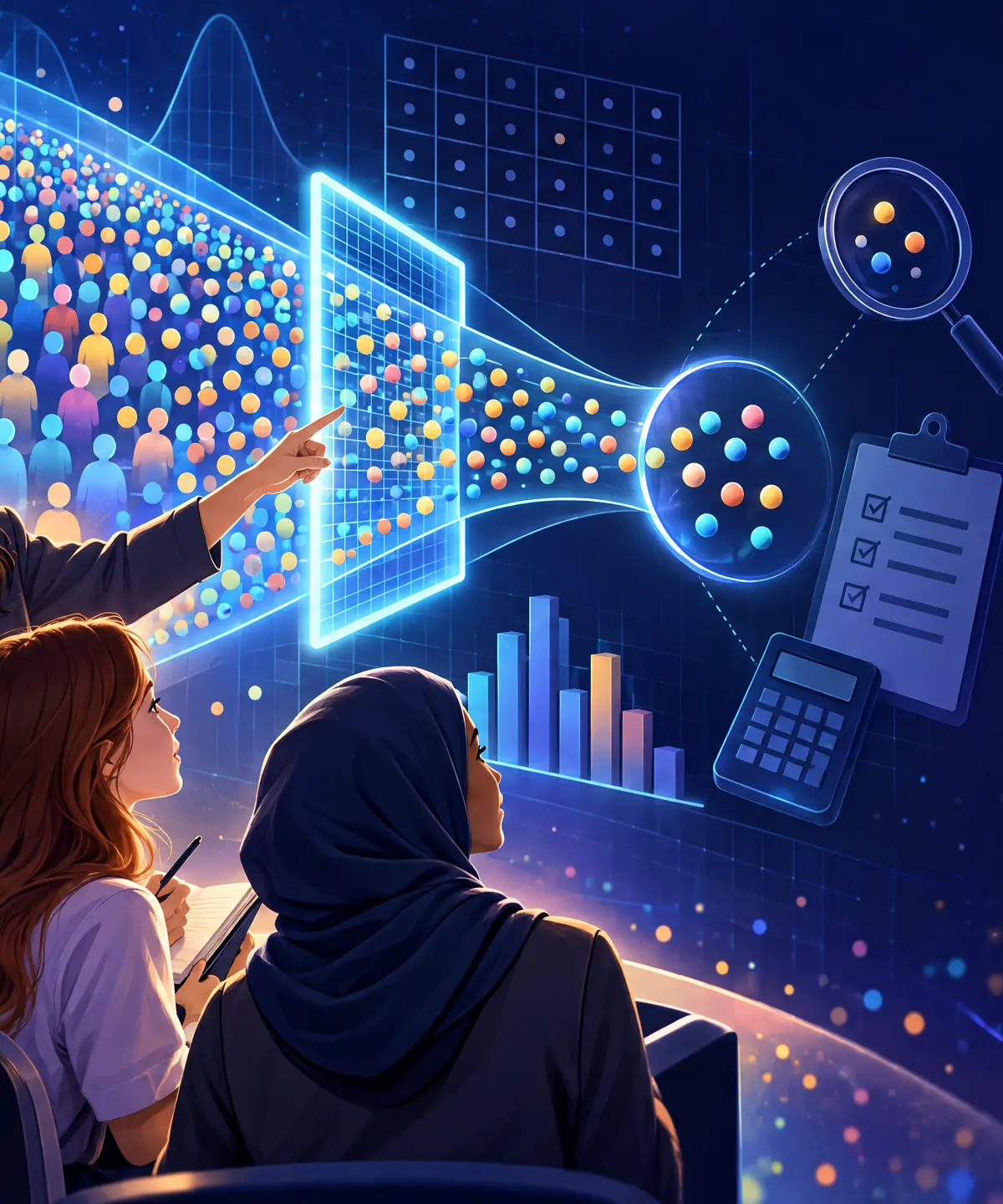 From population to sample: the central idea of statistical sampling.