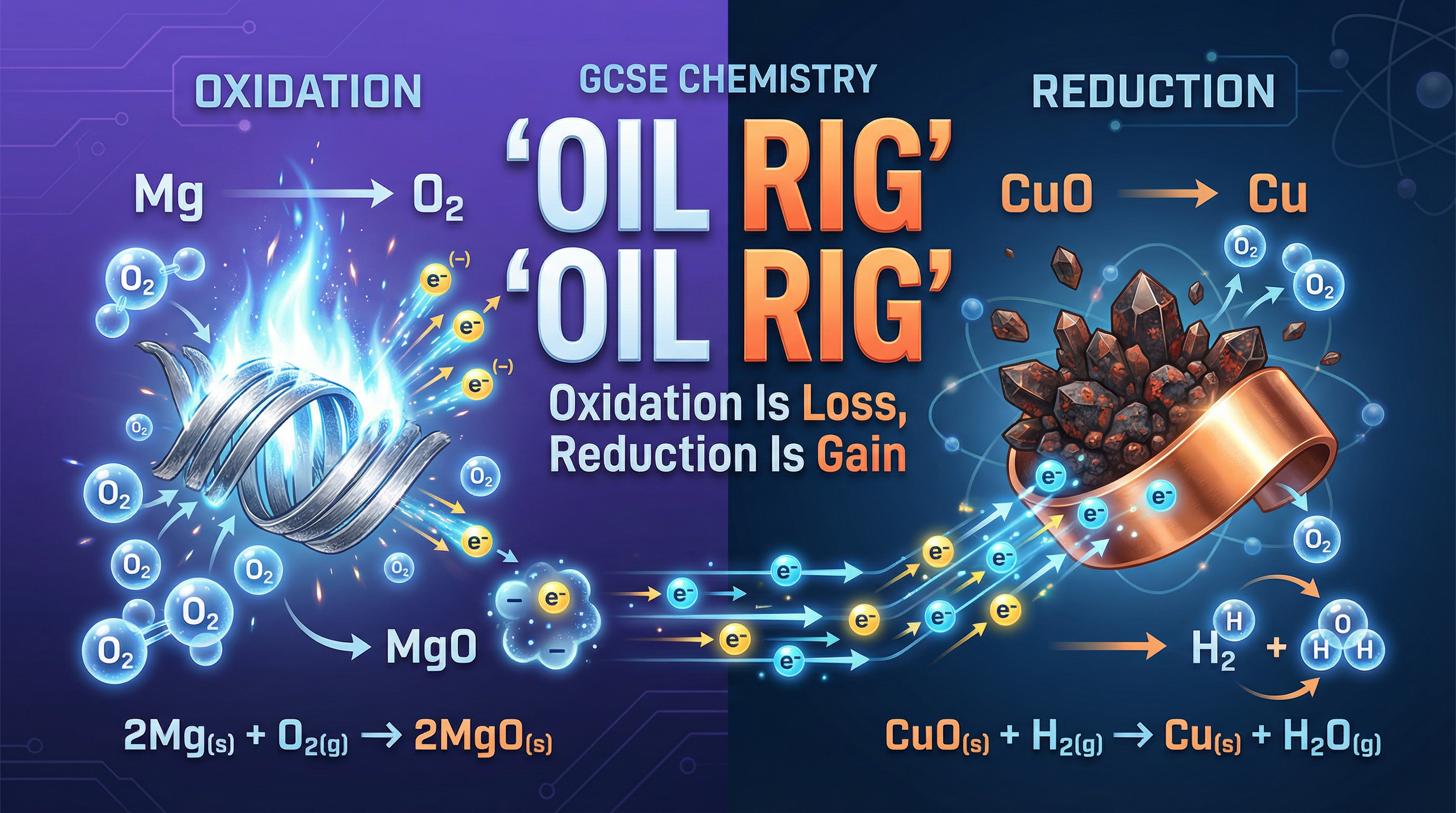 Redox Reactions — OCR GCSE study guide illustration