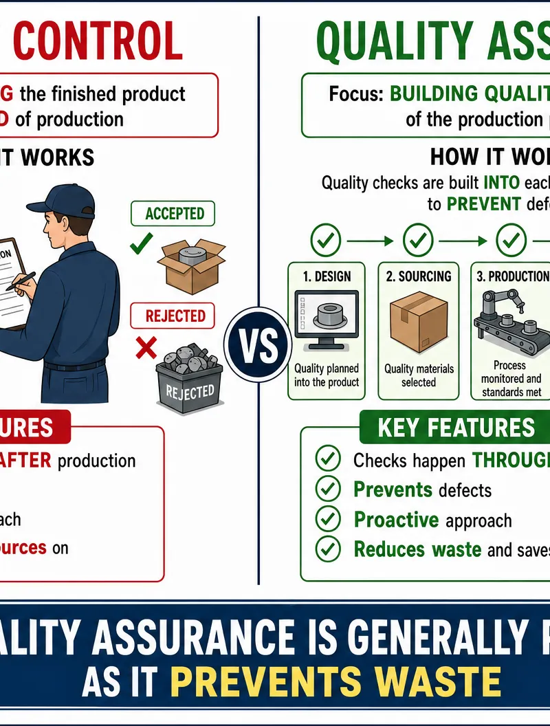 Quality Control vs Quality Assurance
